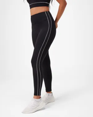 INSPORT DAMEN SWIFT PIPING GANZLÄNGLIGE TIGHT SCHWARZ/WEIß