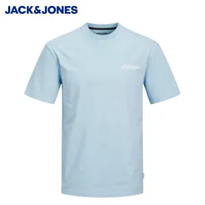 Jack & Jones Beau Blau Rundhals T-Shirt Blau