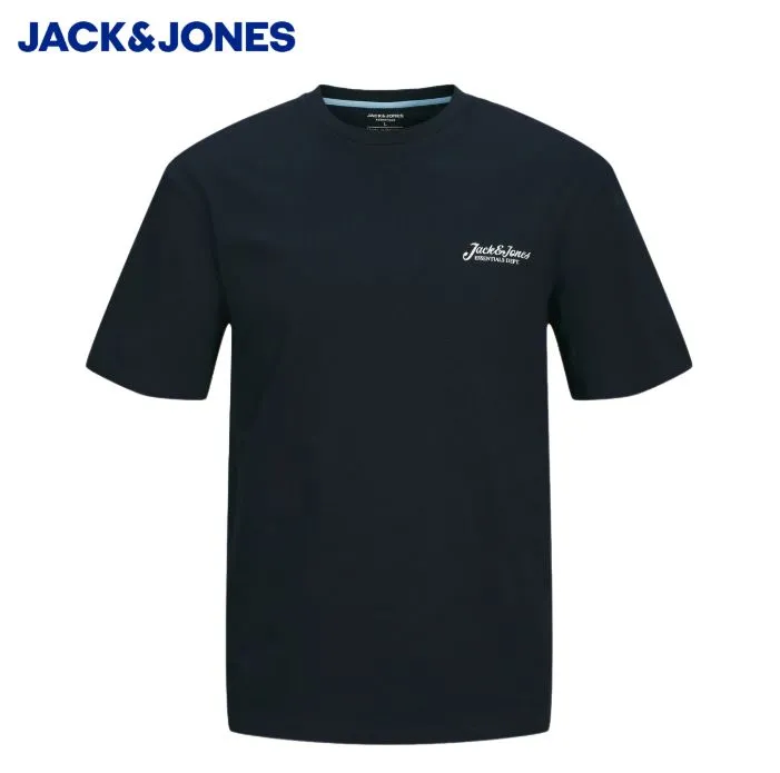 Jack & Jones Beau Navy Rundhals T-Shirt Navy