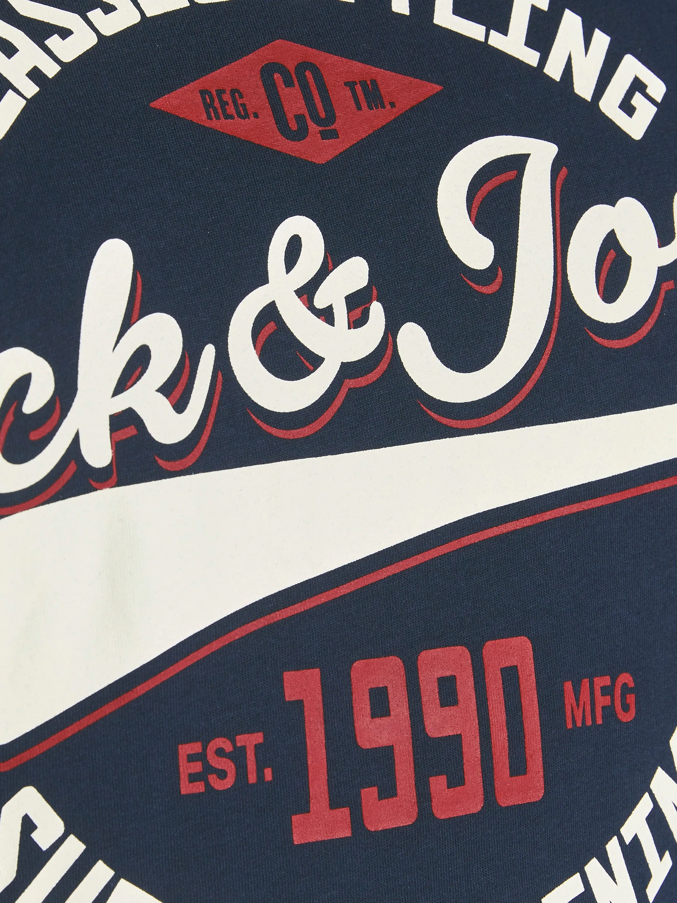 Jack & Jones Logo Navy Blazer T-Shirt Marineblau