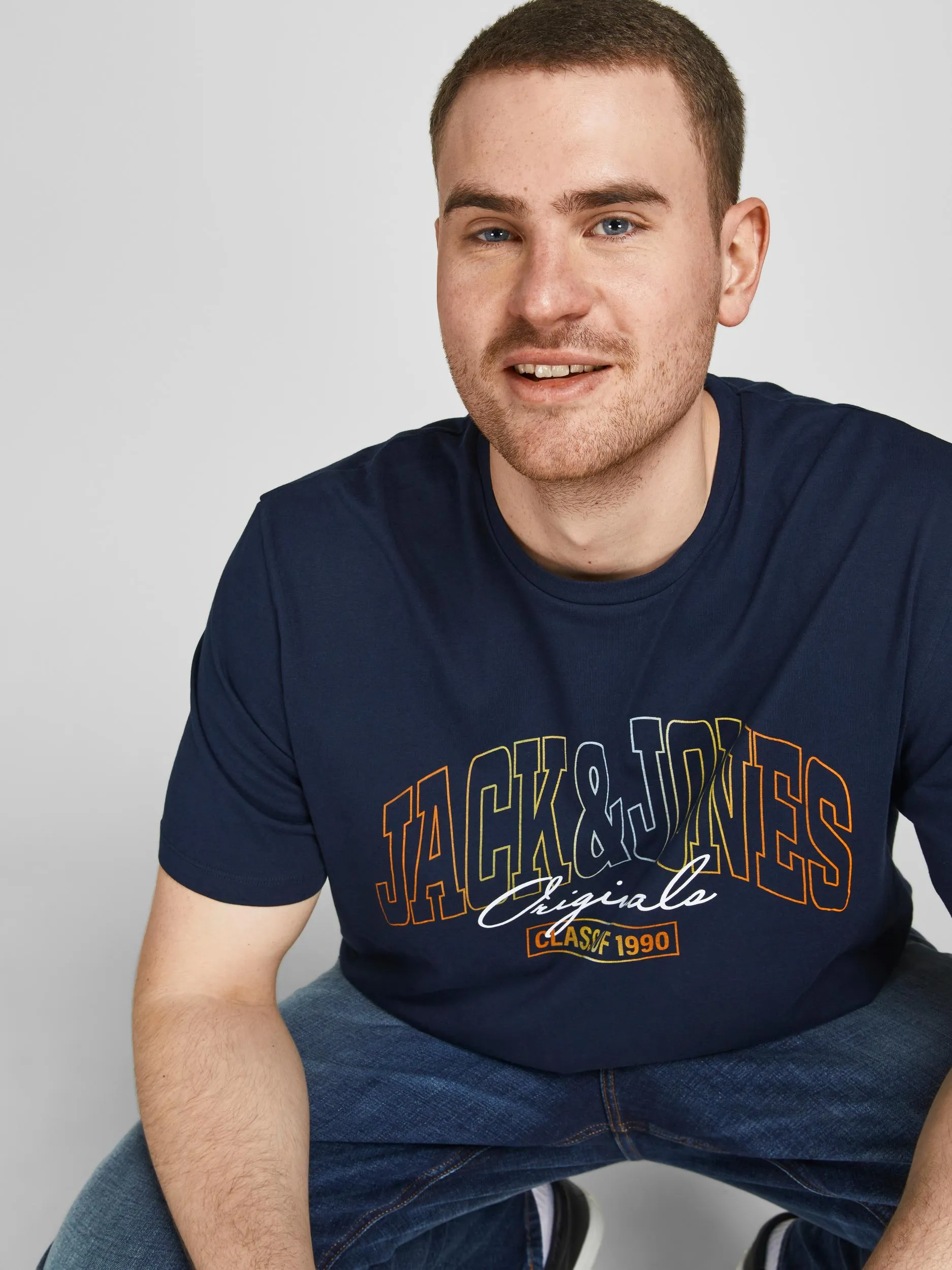 Jack & Jones Penny Navy Rundhals-T-Shirt Navy