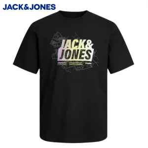 Jack & Jones Sommer Logo Schwarz T-Shirt Schwarz