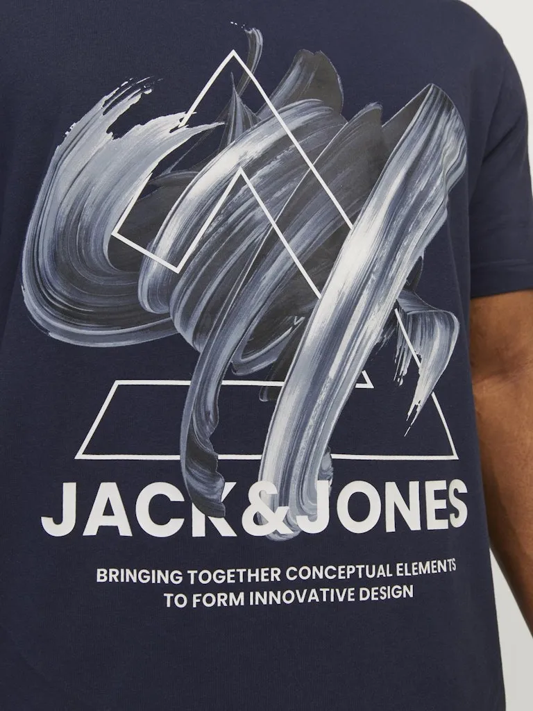 Jack & Jones Tint Crew Neck Navy T-Shirt Marineblau