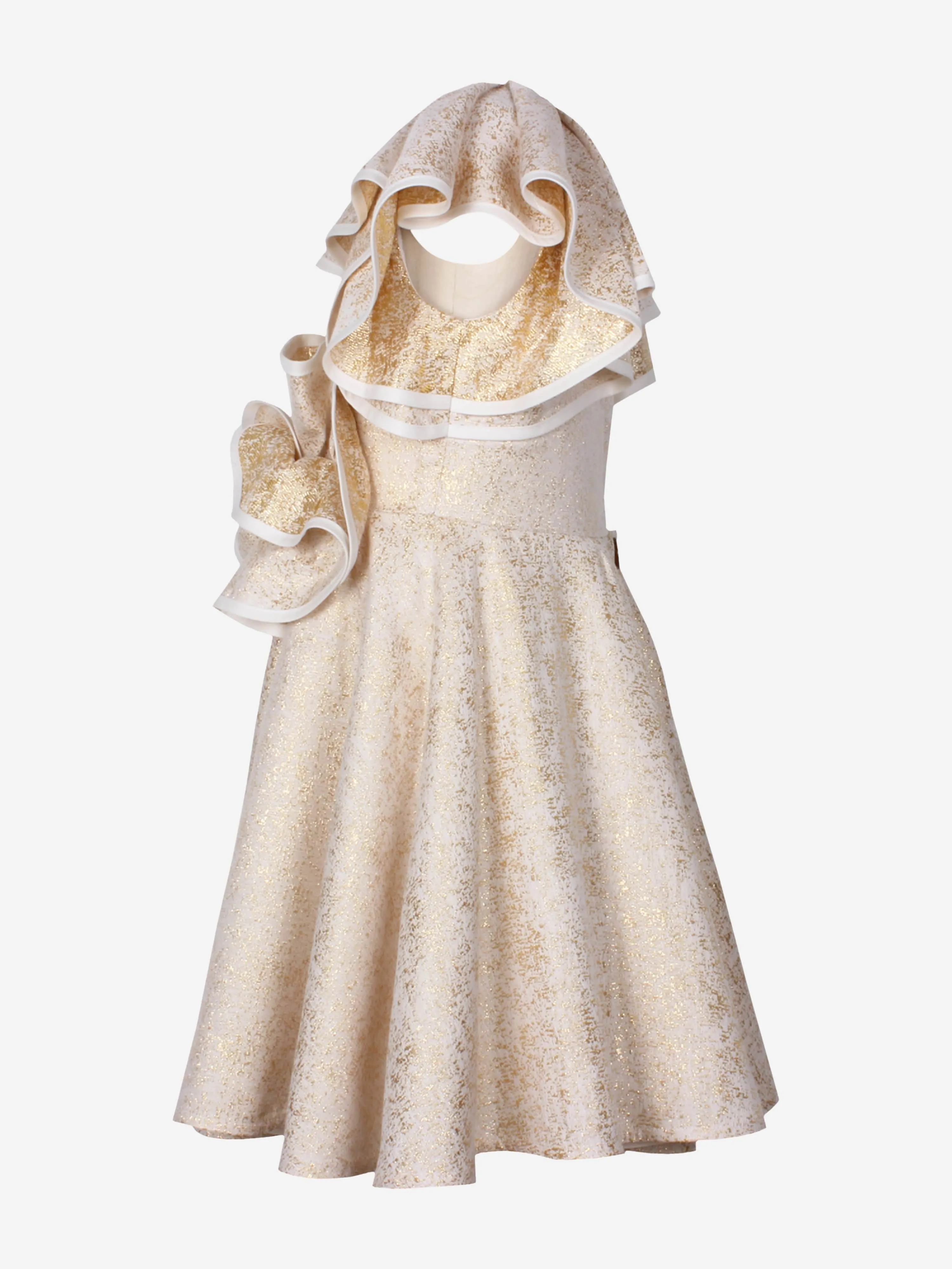 Jessie And James Mädchen Blütenfrecken Kleid in Gold