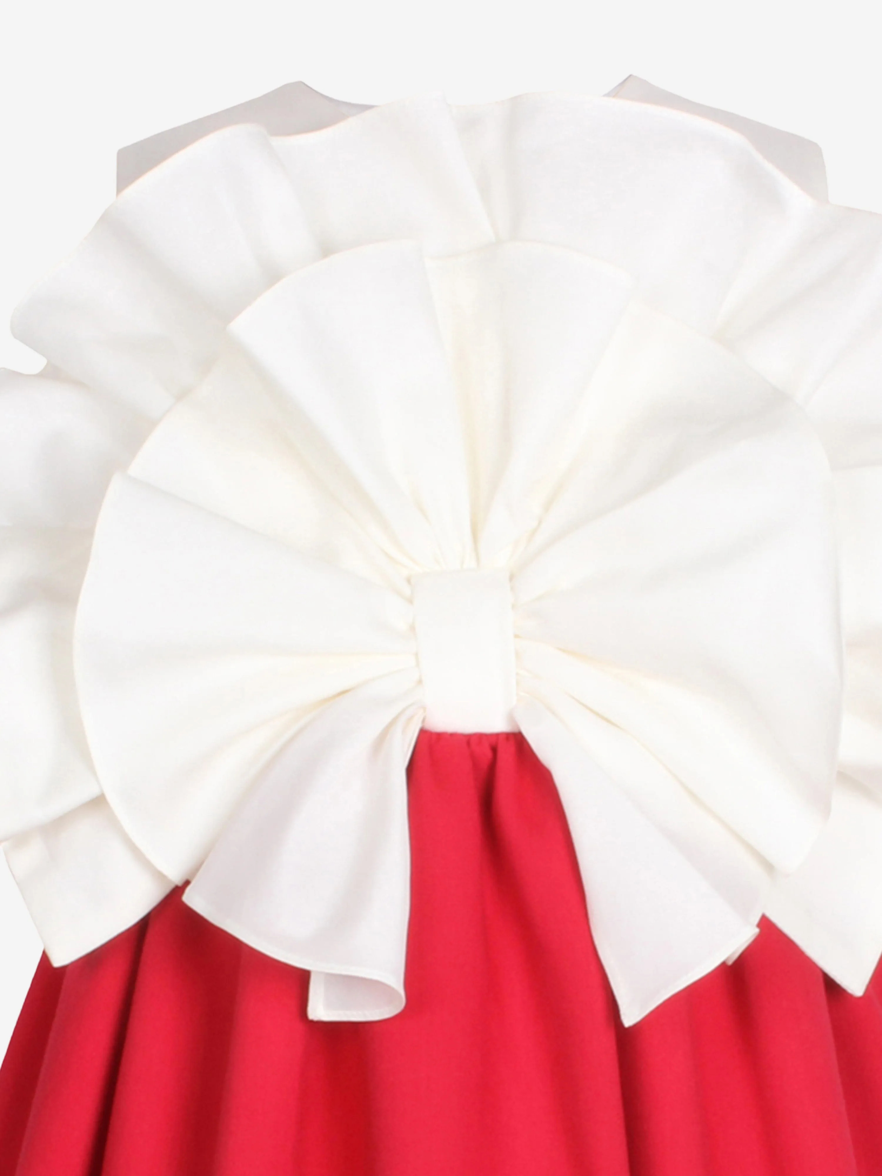 Jessie And James Mädchen Aus Dem Nichts Fan Schleife Rüschenkleid in Rot