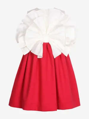 Jessie And James Mädchen Aus Dem Nichts Fan Schleife Rüschenkleid in Rot