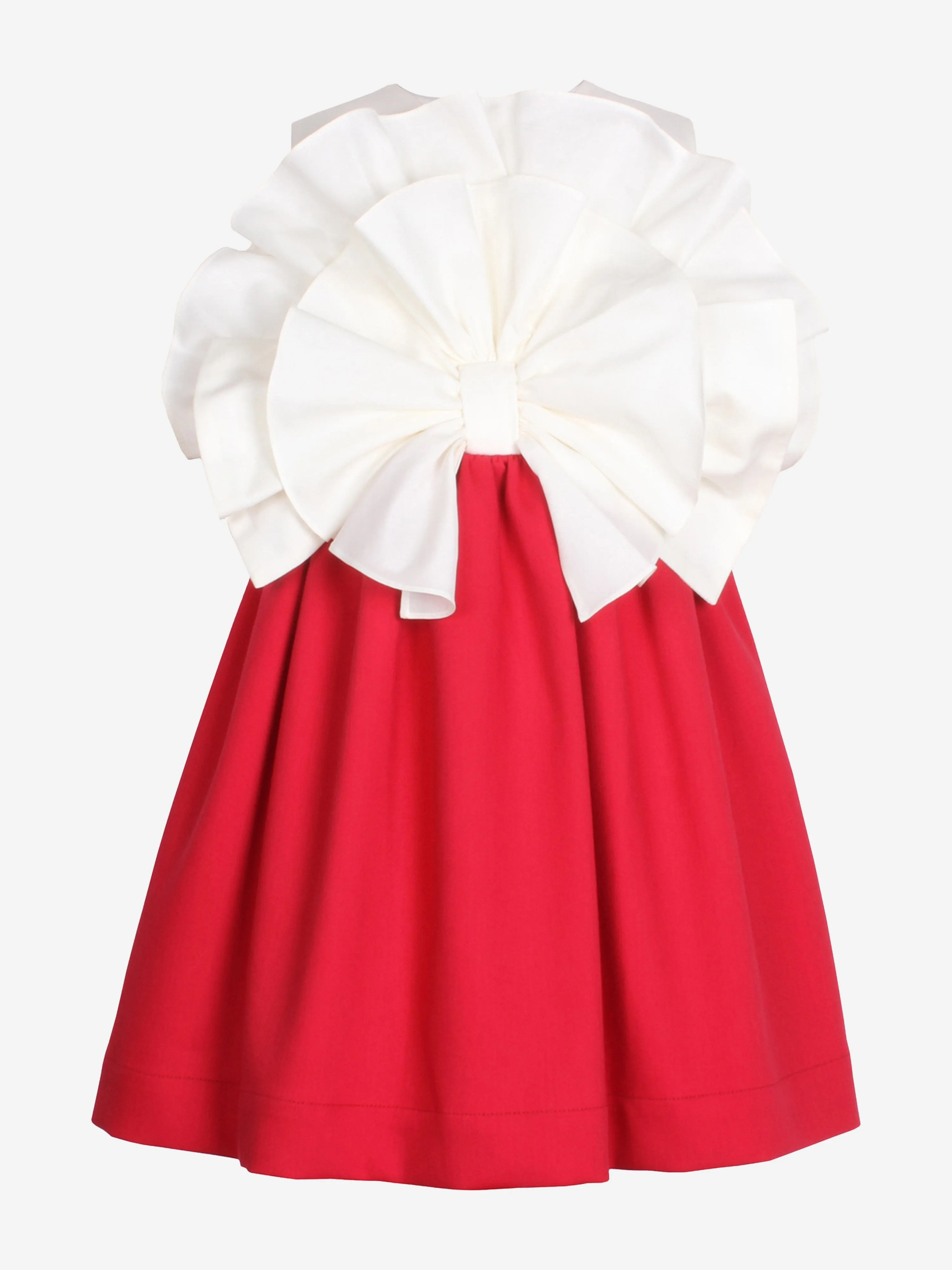 Jessie And James Mädchen Aus Dem Nichts Fan Schleife Rüschenkleid in Rot