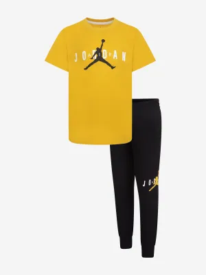 Jordan Kids Jumpman Nachhaltiges Hosen-Set in Gelb