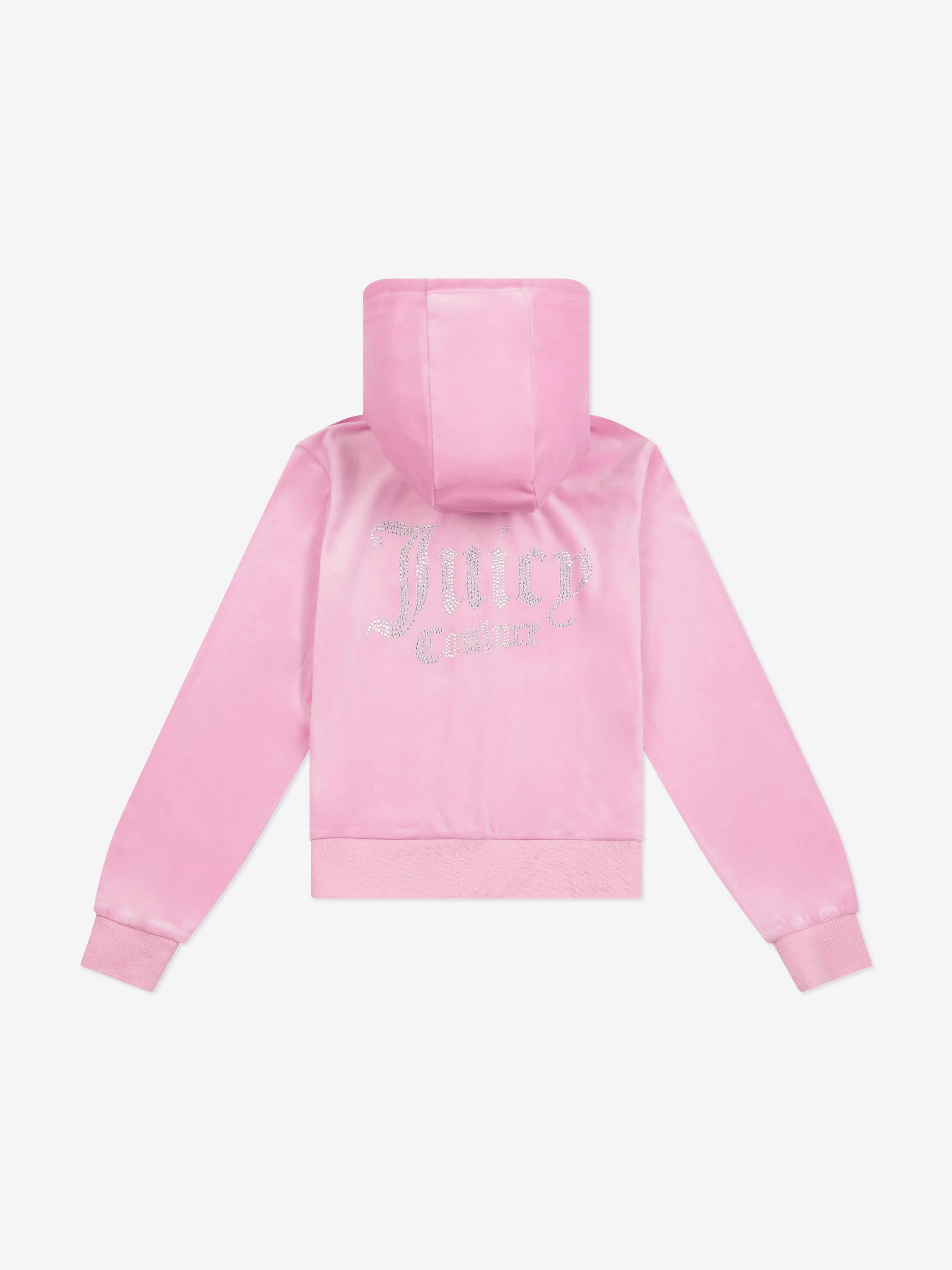 Juicy Couture Mädchen Diamante Logo Reißverschluss Oberteil in Rosa