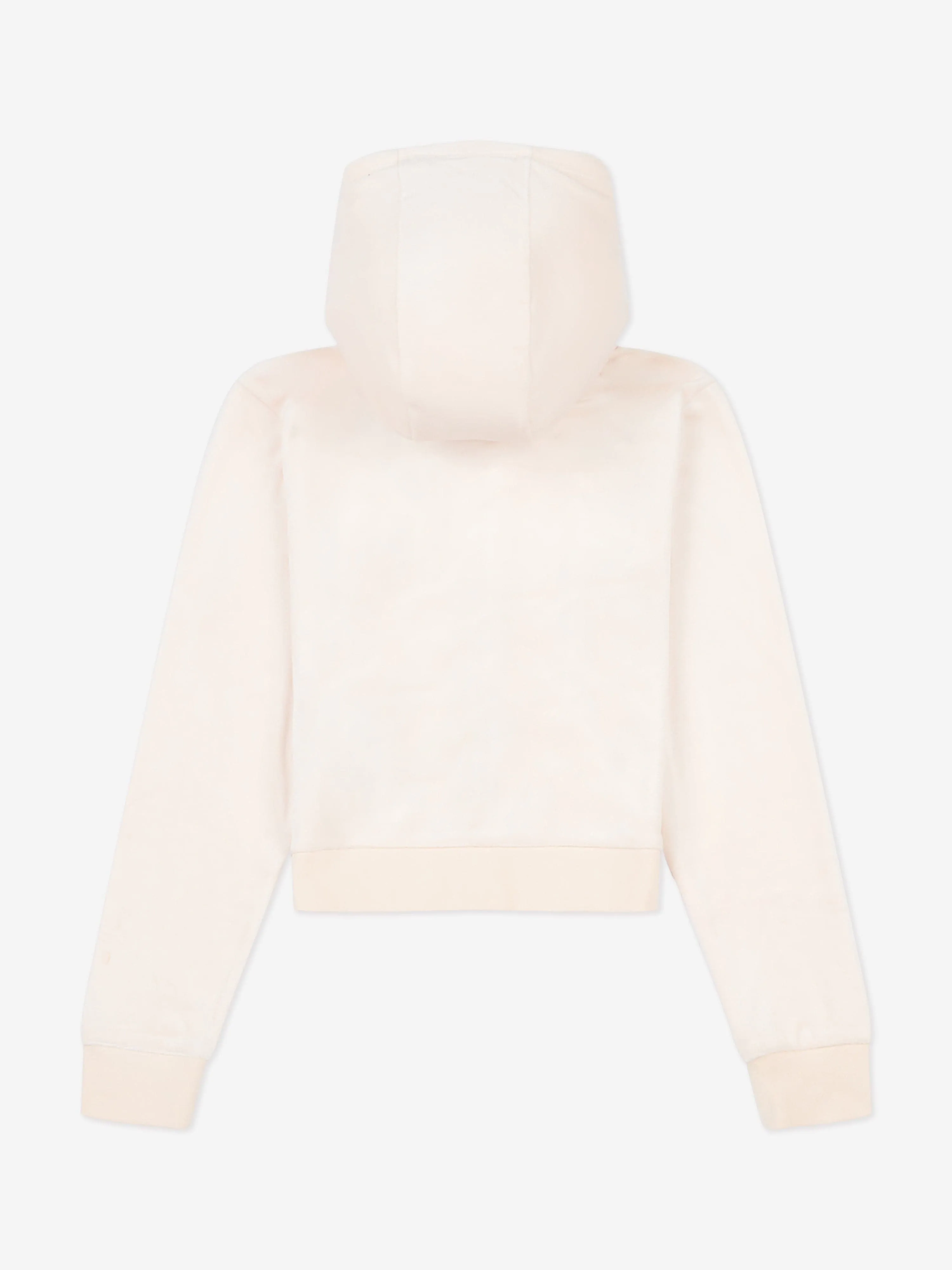 Juicy Couture Mädchen Ton-in-Ton Velours Reißverschluss Top in Beige