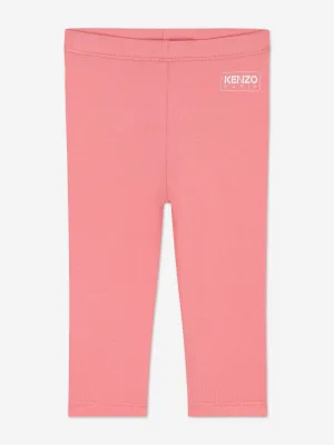 KENZO Baby Mädchen Logo Leggings in Rosa