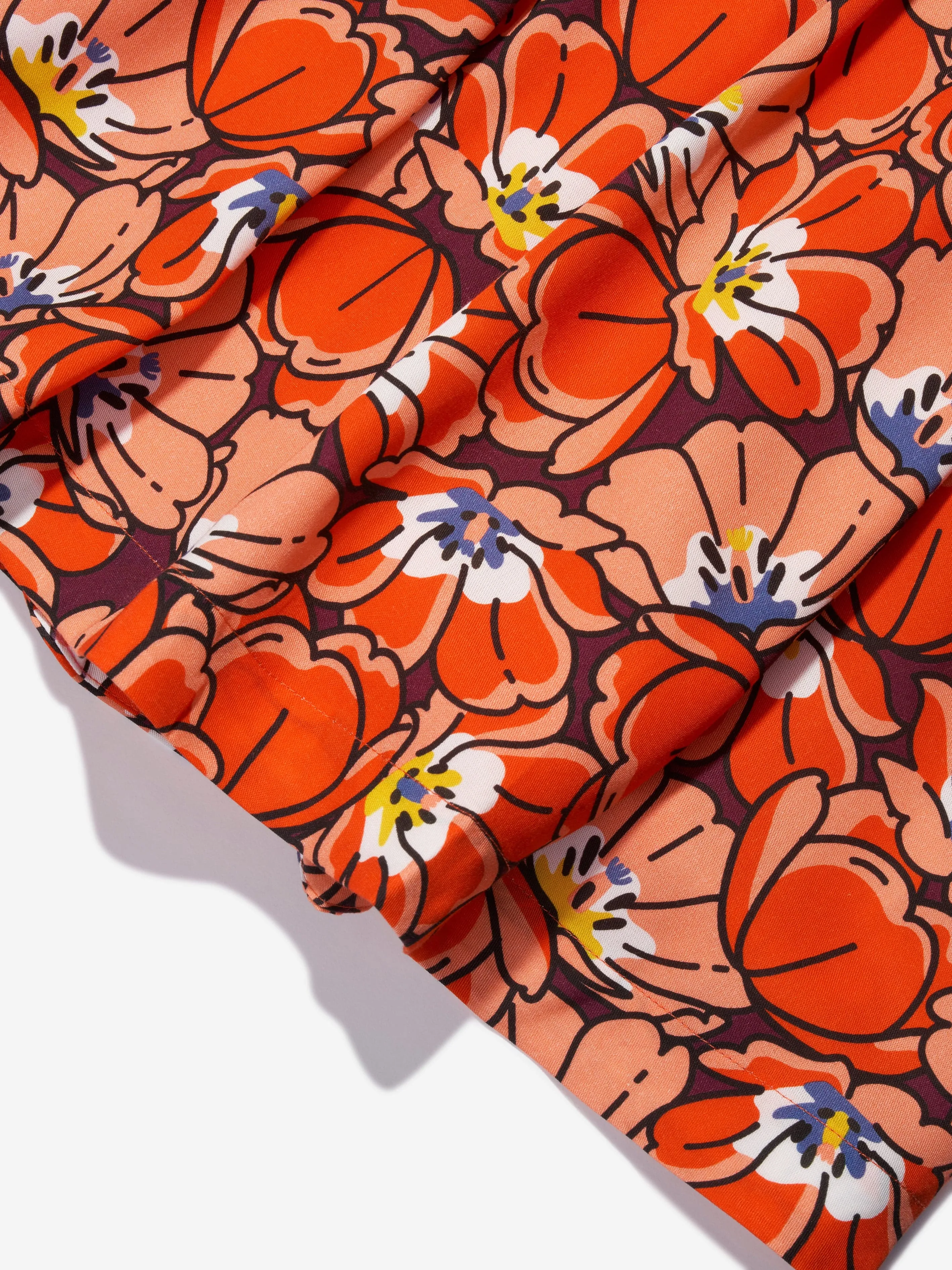 KENZO Girls Boke Flower Kleid in Orange