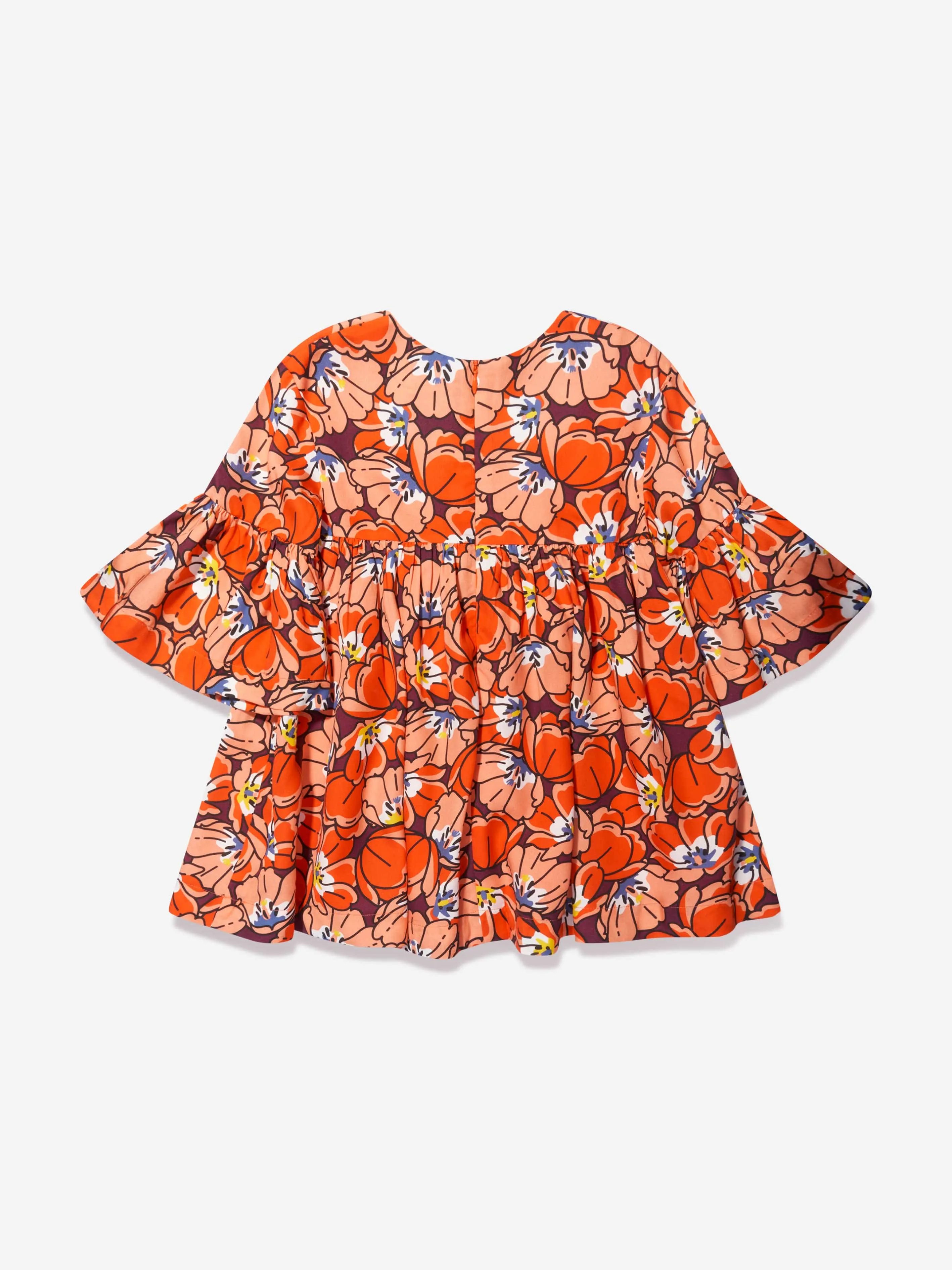 KENZO Girls Boke Flower Kleid in Orange