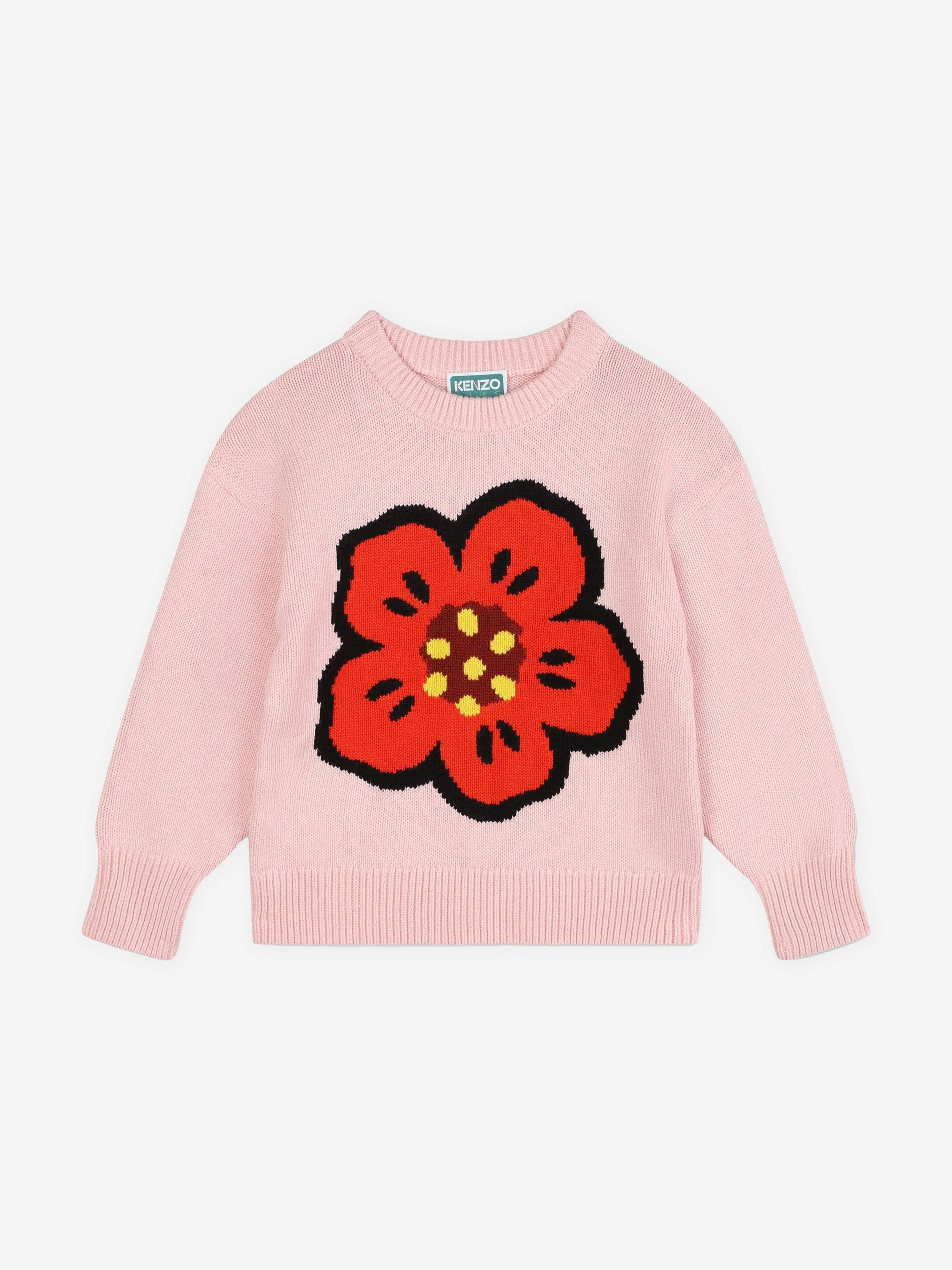 KENZO Girls Boke Flower Pullover in Rosa