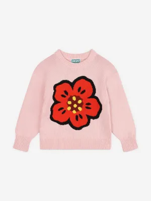 KENZO Girls Boke Flower Pullover in Rosa
