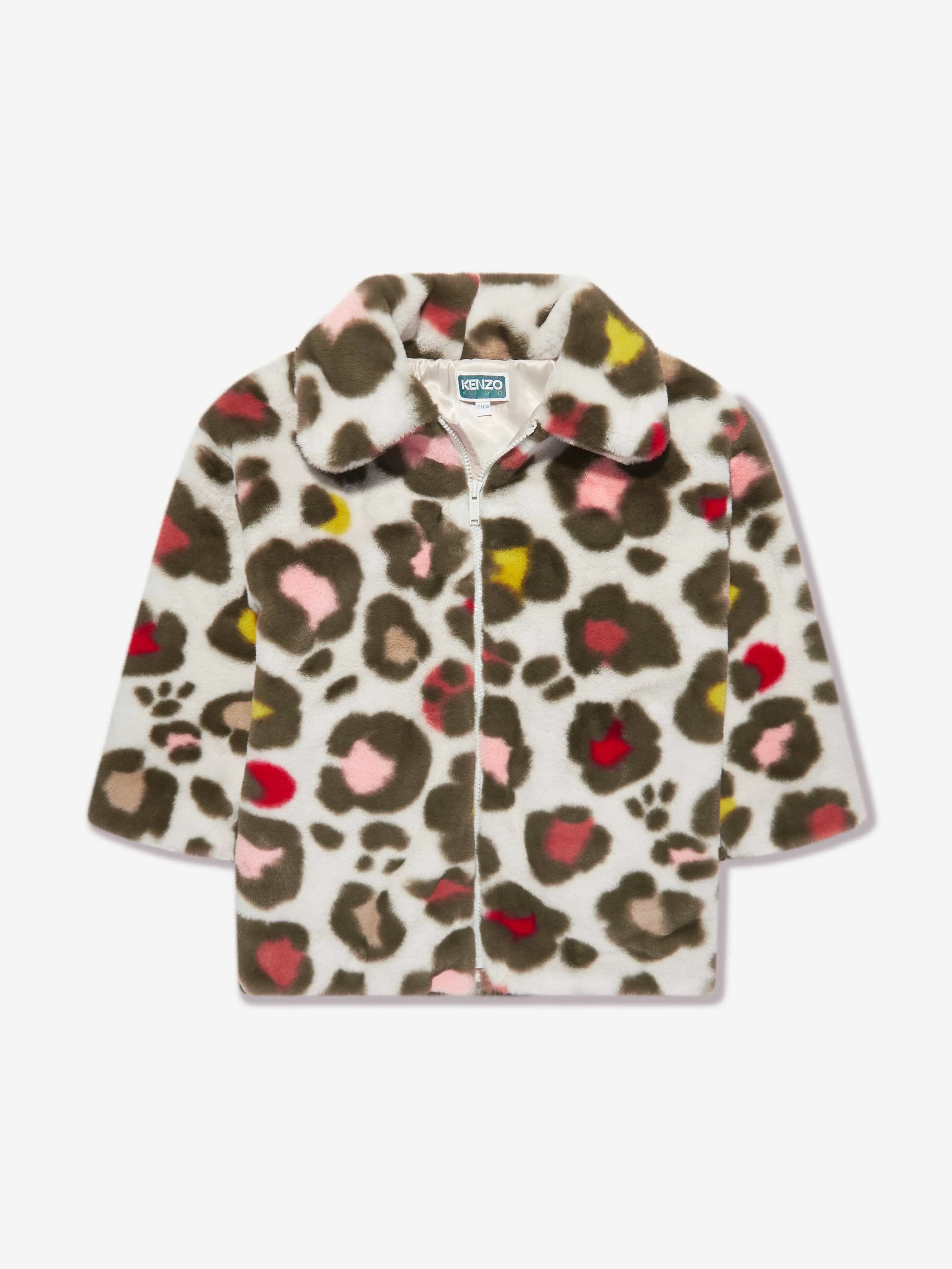 KENZO Mädchen Kunstpelzmantel in Mehrfarben