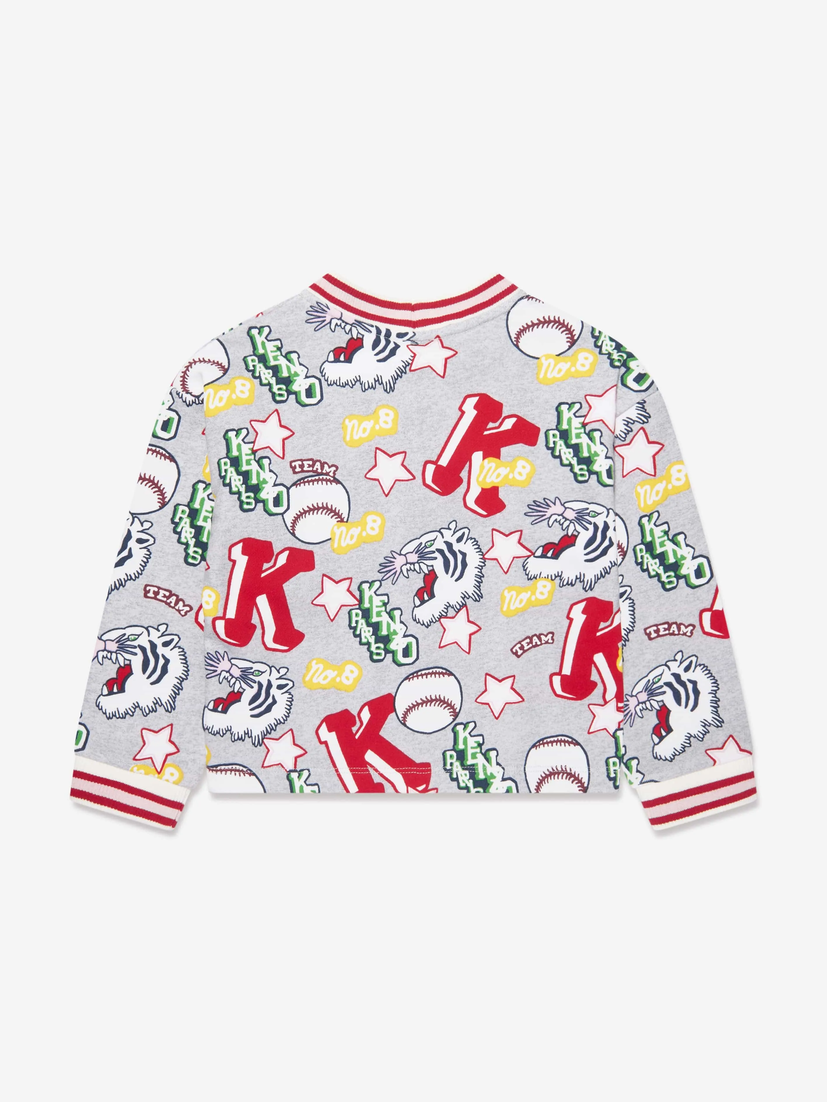 KENZO Girls Kenzo Club Cardigan in Grau