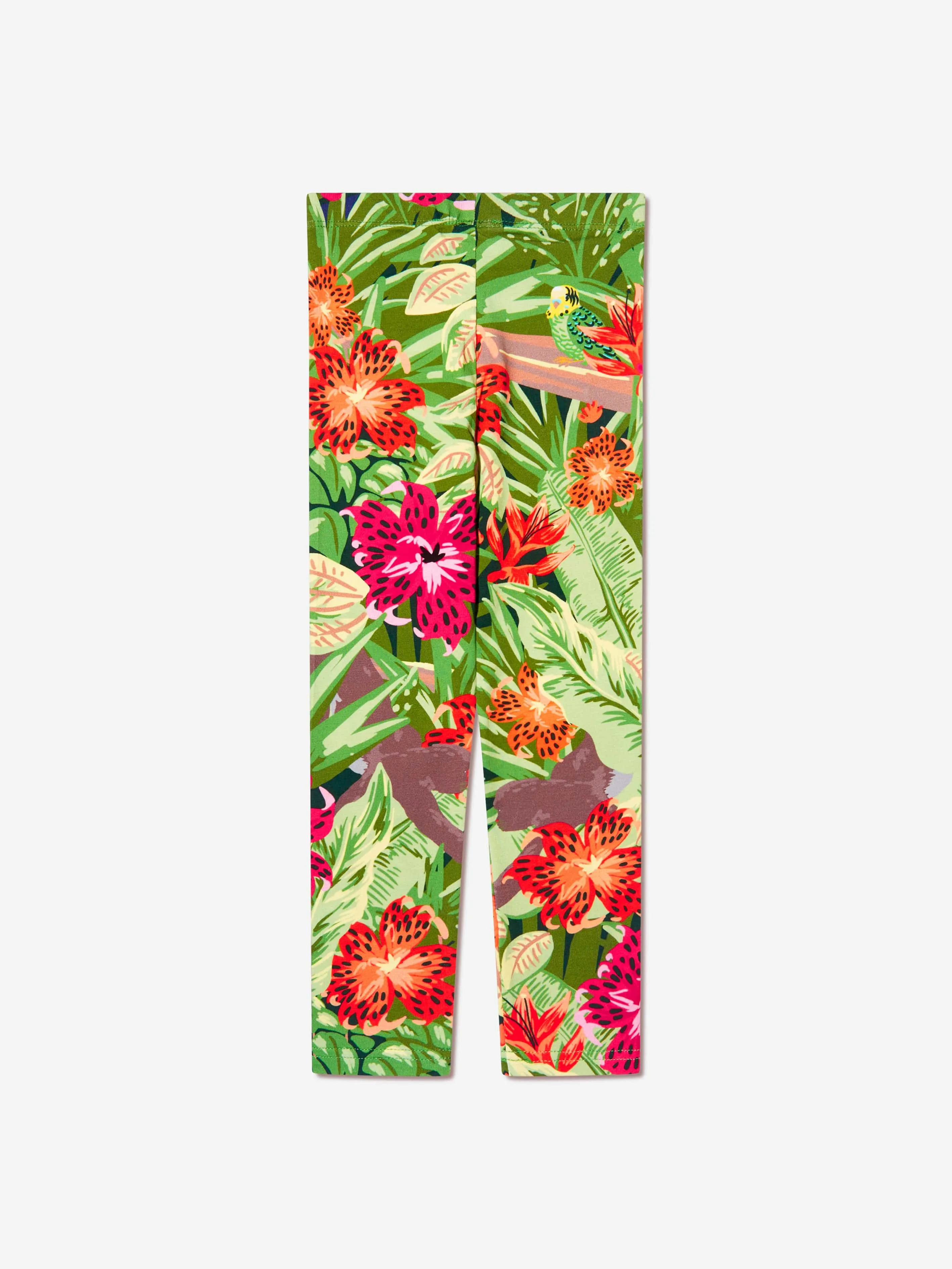 KENZO Mädchen Tropenmuster Leggings in Grün