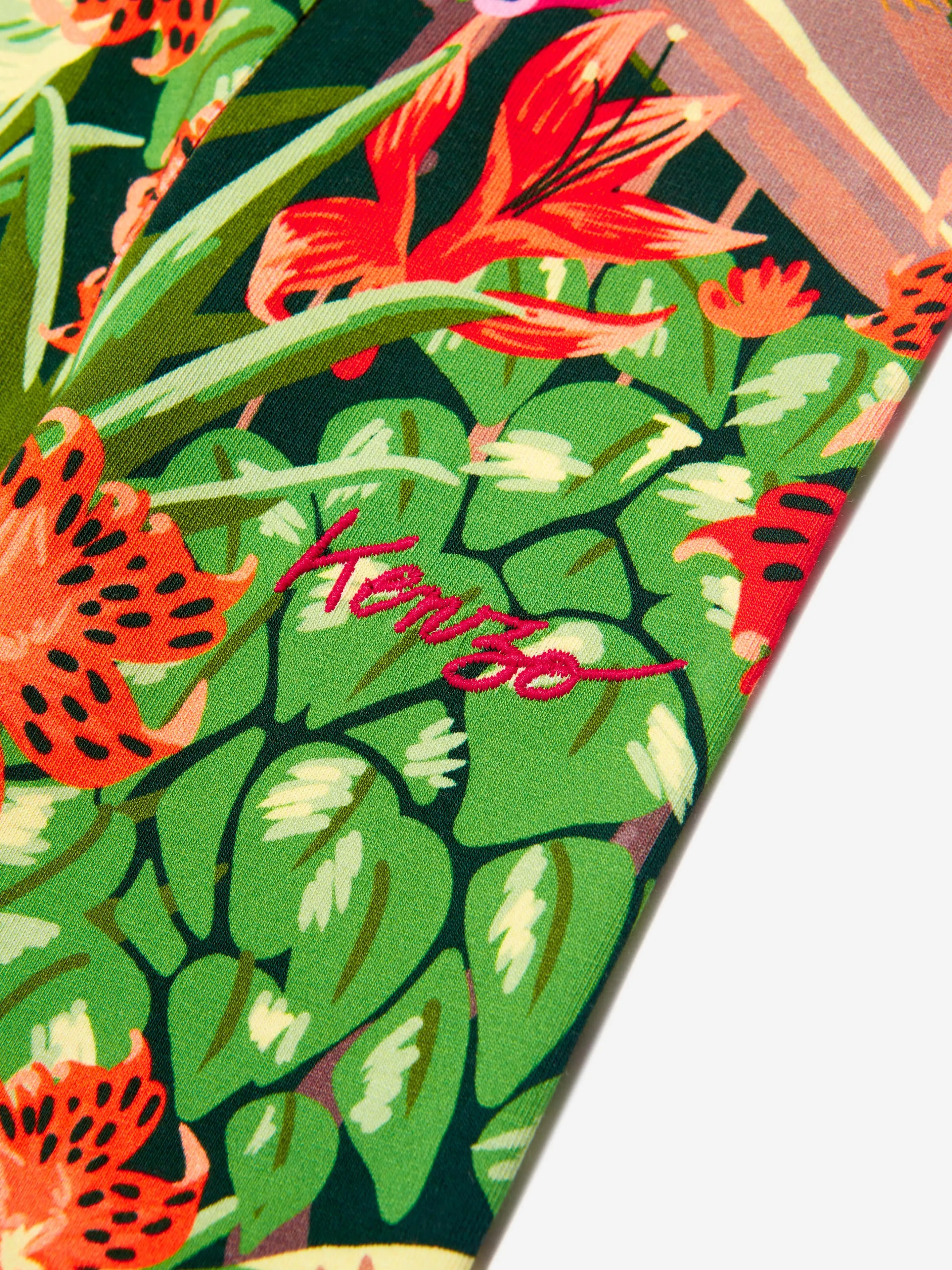 KENZO Mädchen Tropenmuster Leggings in Grün