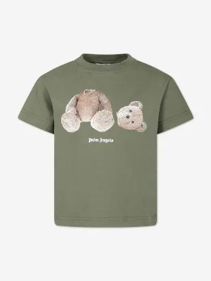 Kinder Bär T-Shirt in Grün