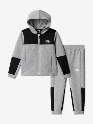 Kinder Leichter Full-Zip Trainingsanzug in Grau