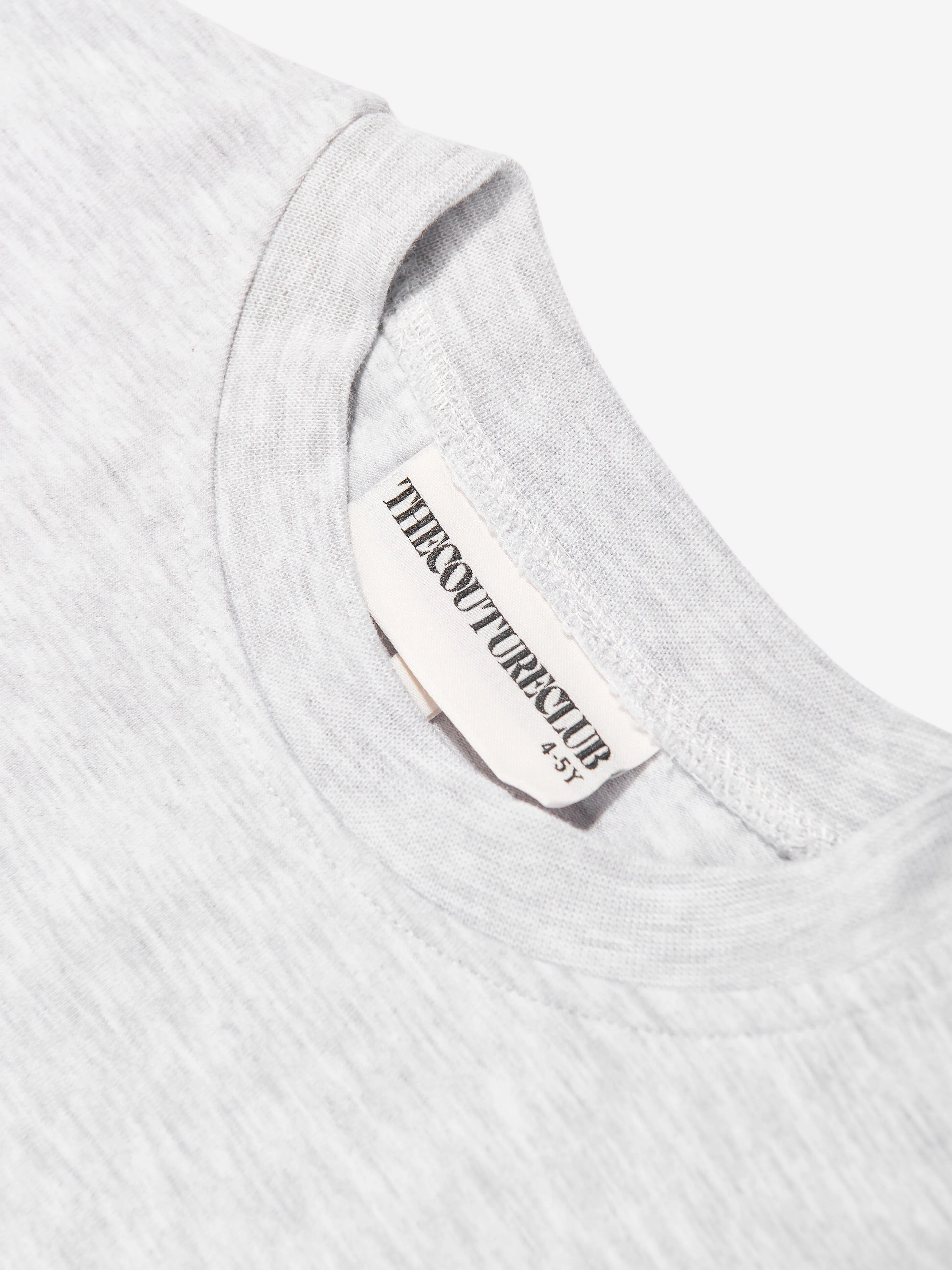 Kinder T-Shirt mit Emblem-Applikation in Grau