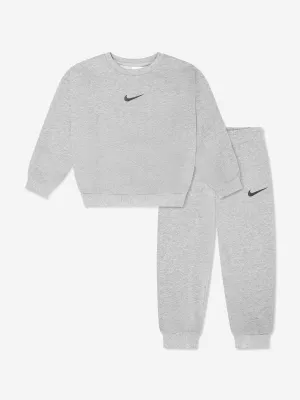Kinder Essential Fleece Trainingsanzug in Grau