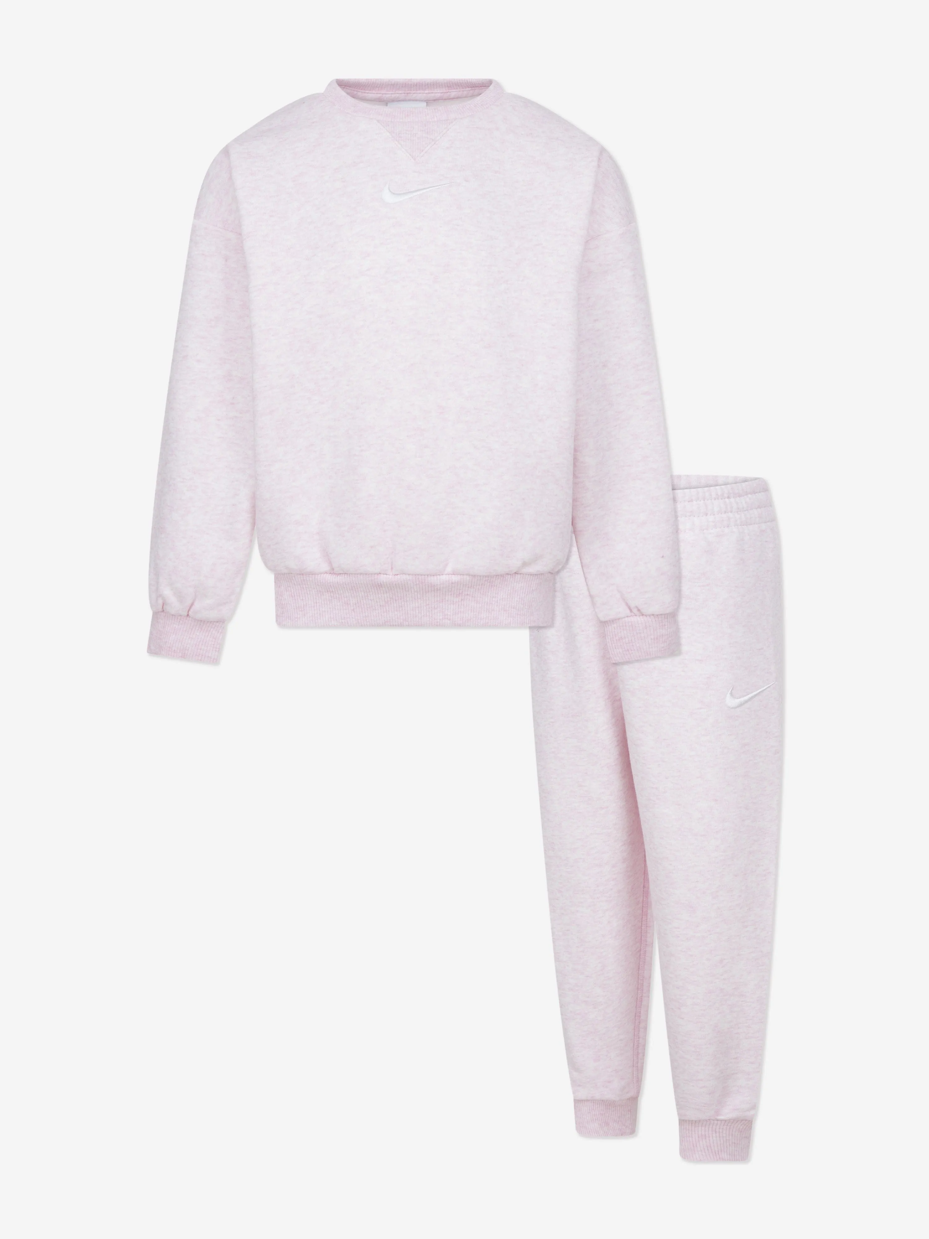 Kinder Essential Fleece Trainingsanzug in Rosa