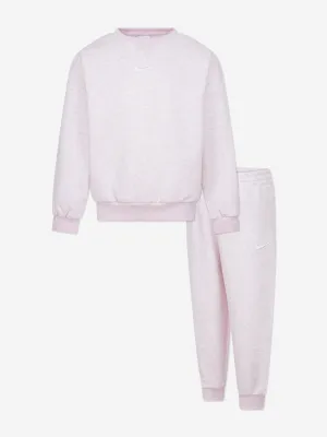 Kinder Essential Fleece Trainingsanzug in Rosa