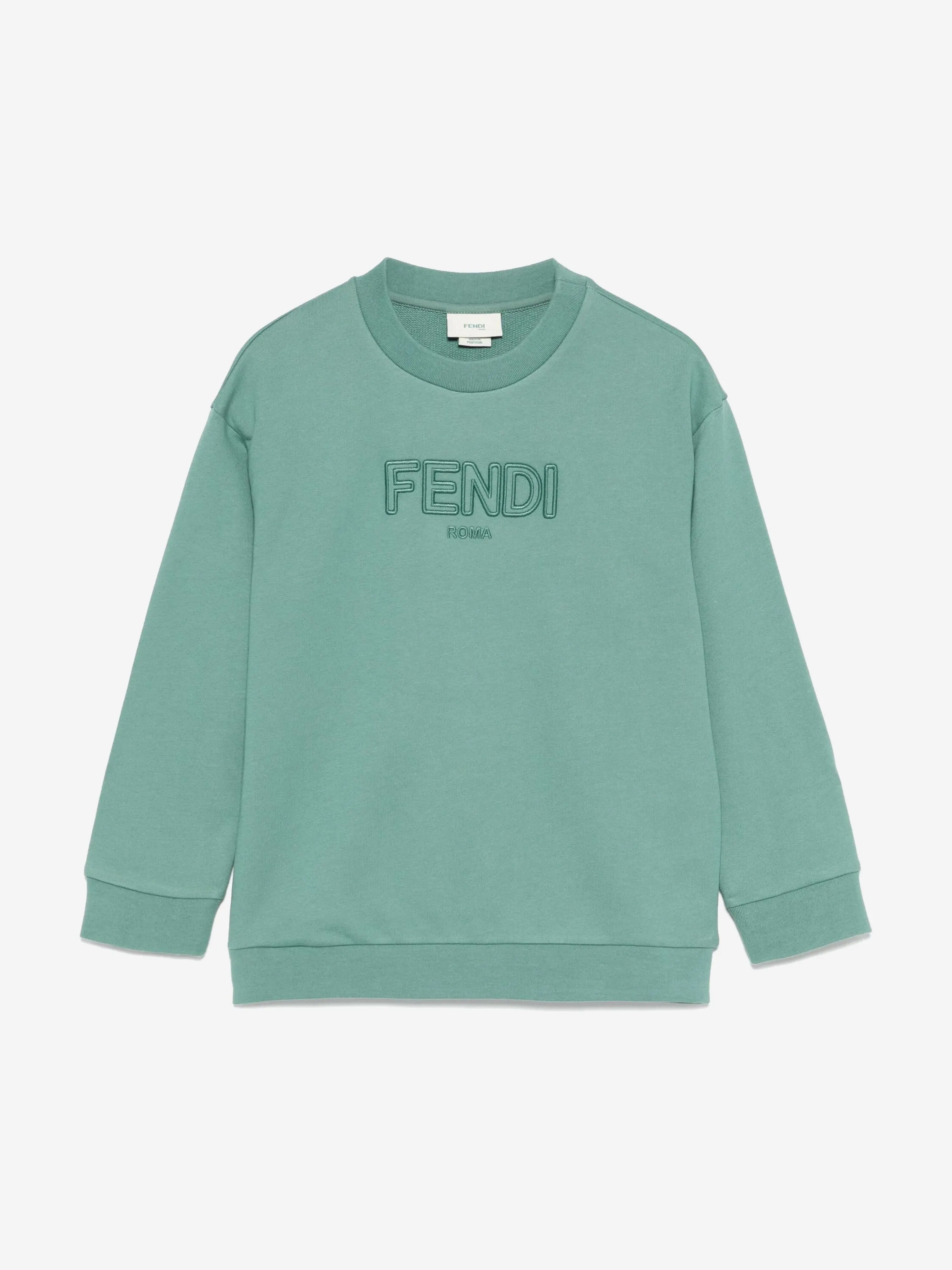 Kinder Logo Sweatshirt in Grün