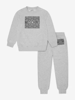 Kinder Logo Jogginganzug in Grau