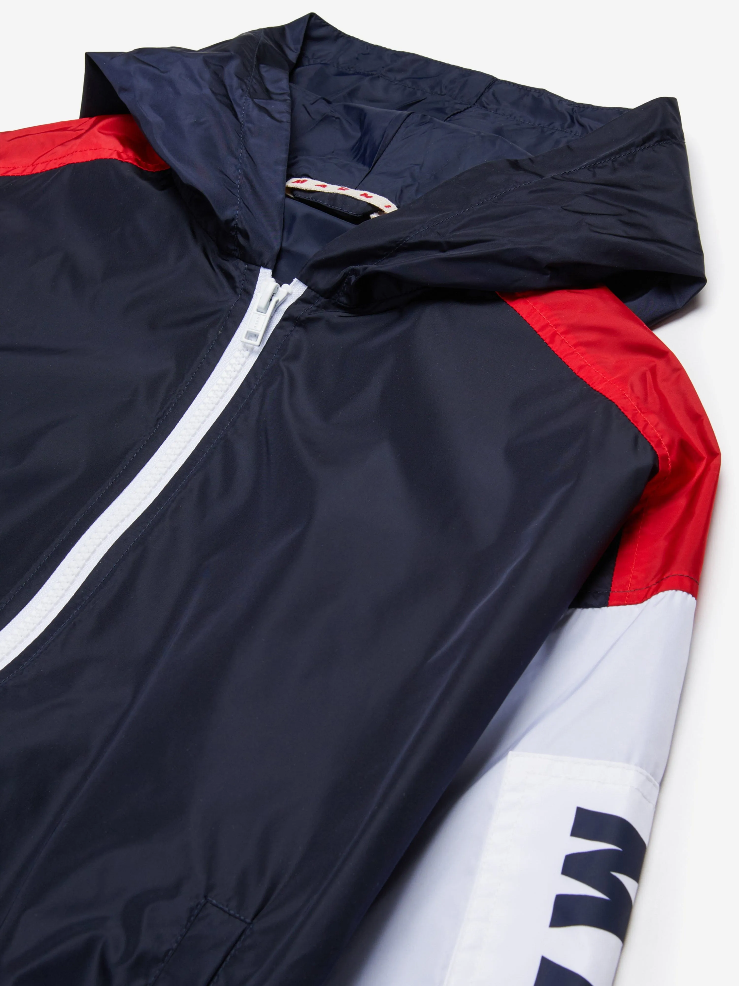 Kinder Logo Reißverschlussjacke in Marineblau