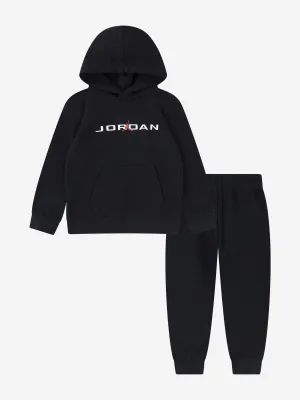 Kids MJ Baseline Tracksuit in Schwarz