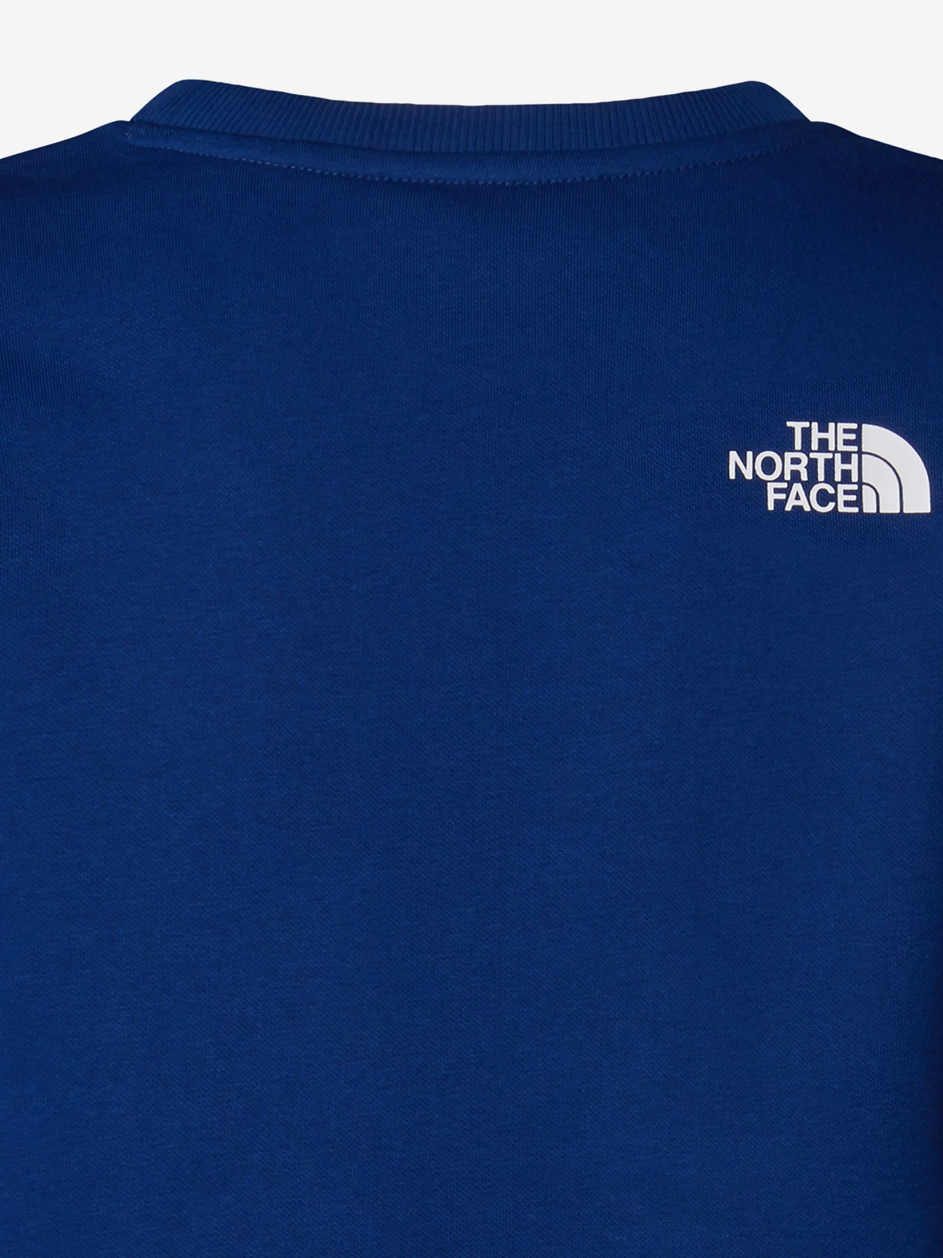 Einfaches Kinder-Sweatshirt mit Rundhalsausschnitt in Blau