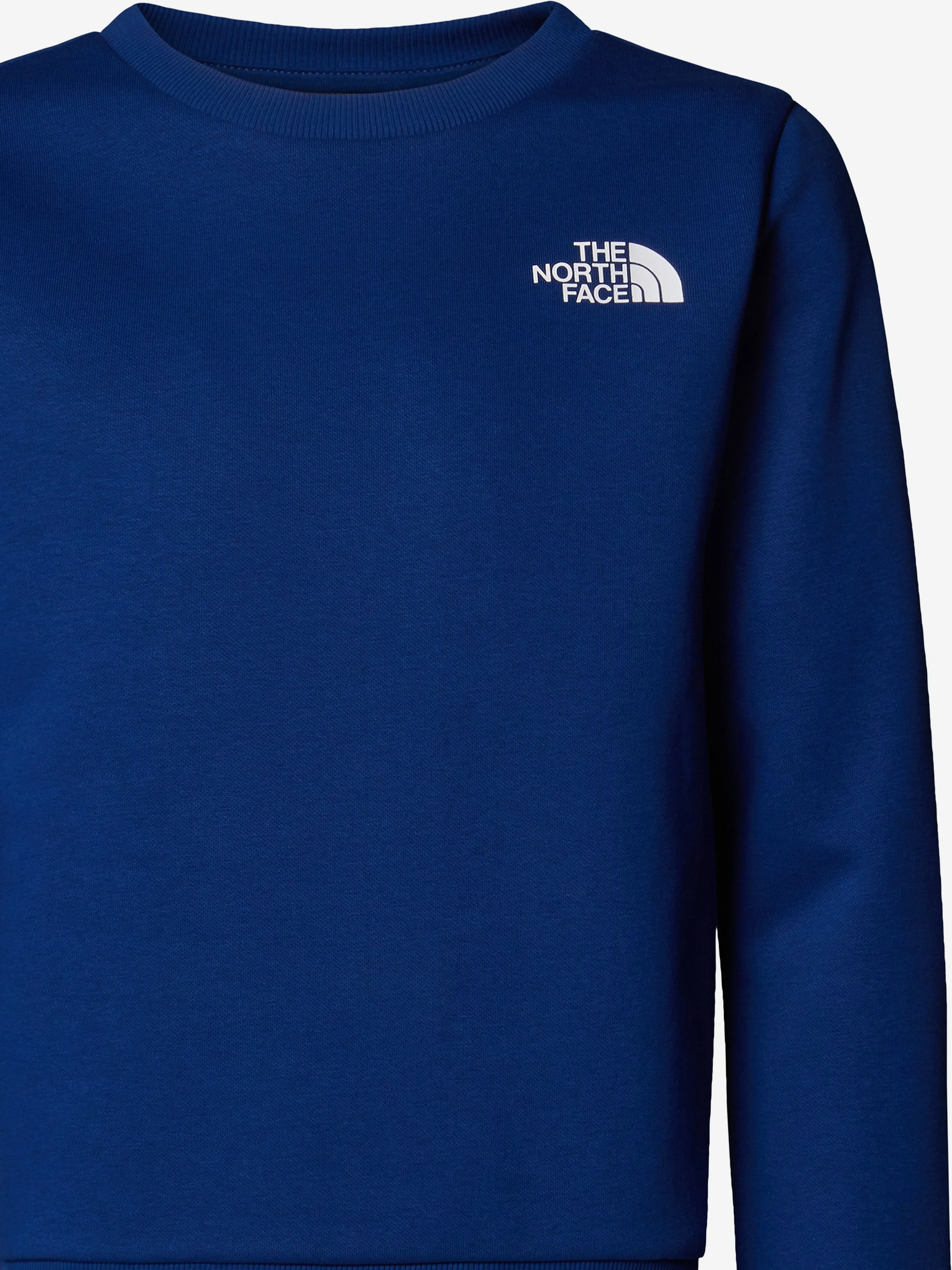Einfaches Kinder-Sweatshirt mit Rundhalsausschnitt in Blau