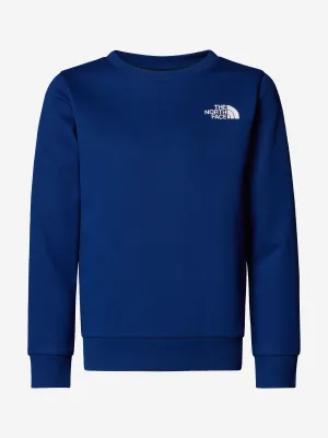 Einfaches Kinder-Sweatshirt mit Rundhalsausschnitt in Blau