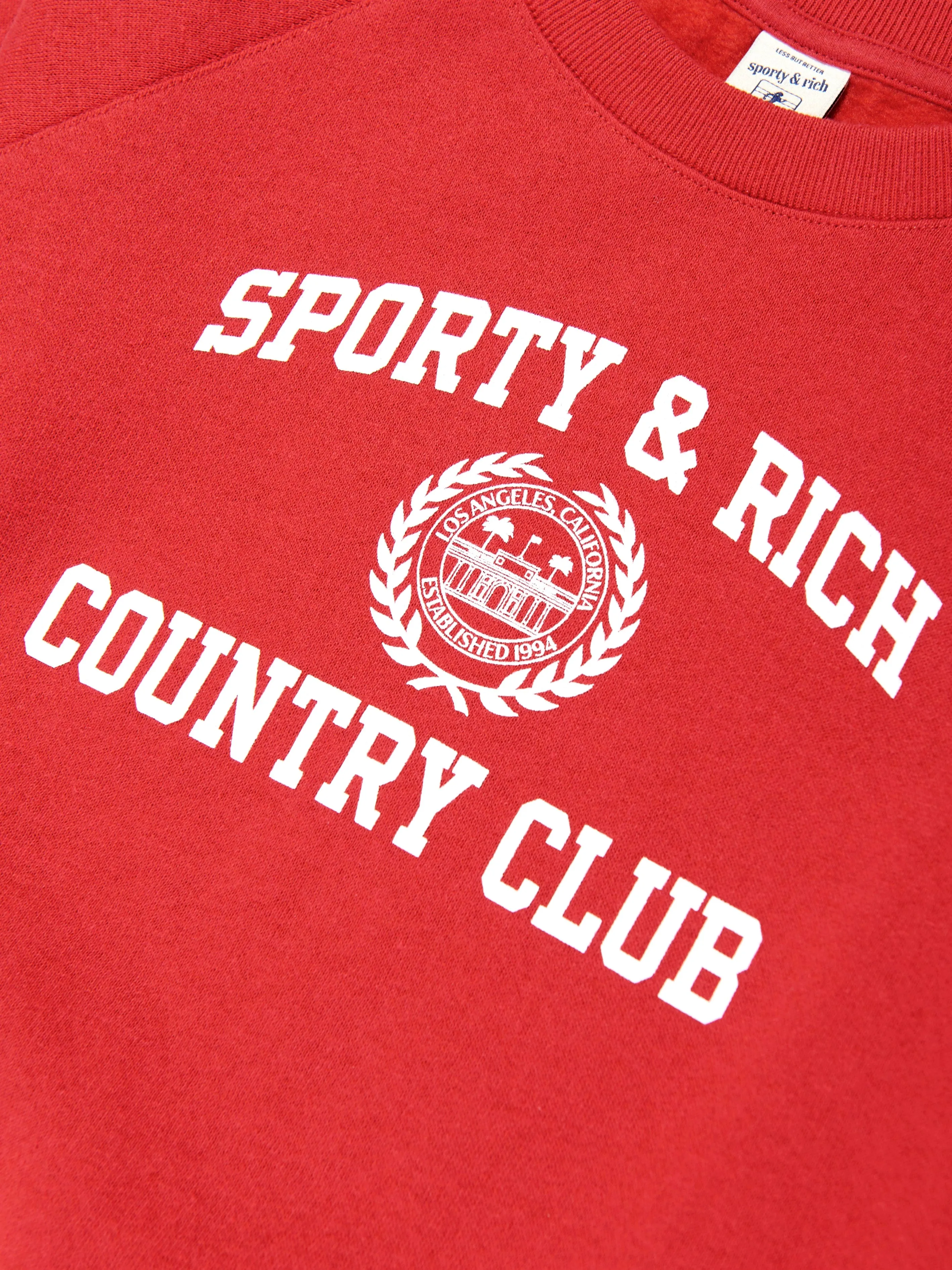 Kids Varsity Crest Sweatshirt in Rot