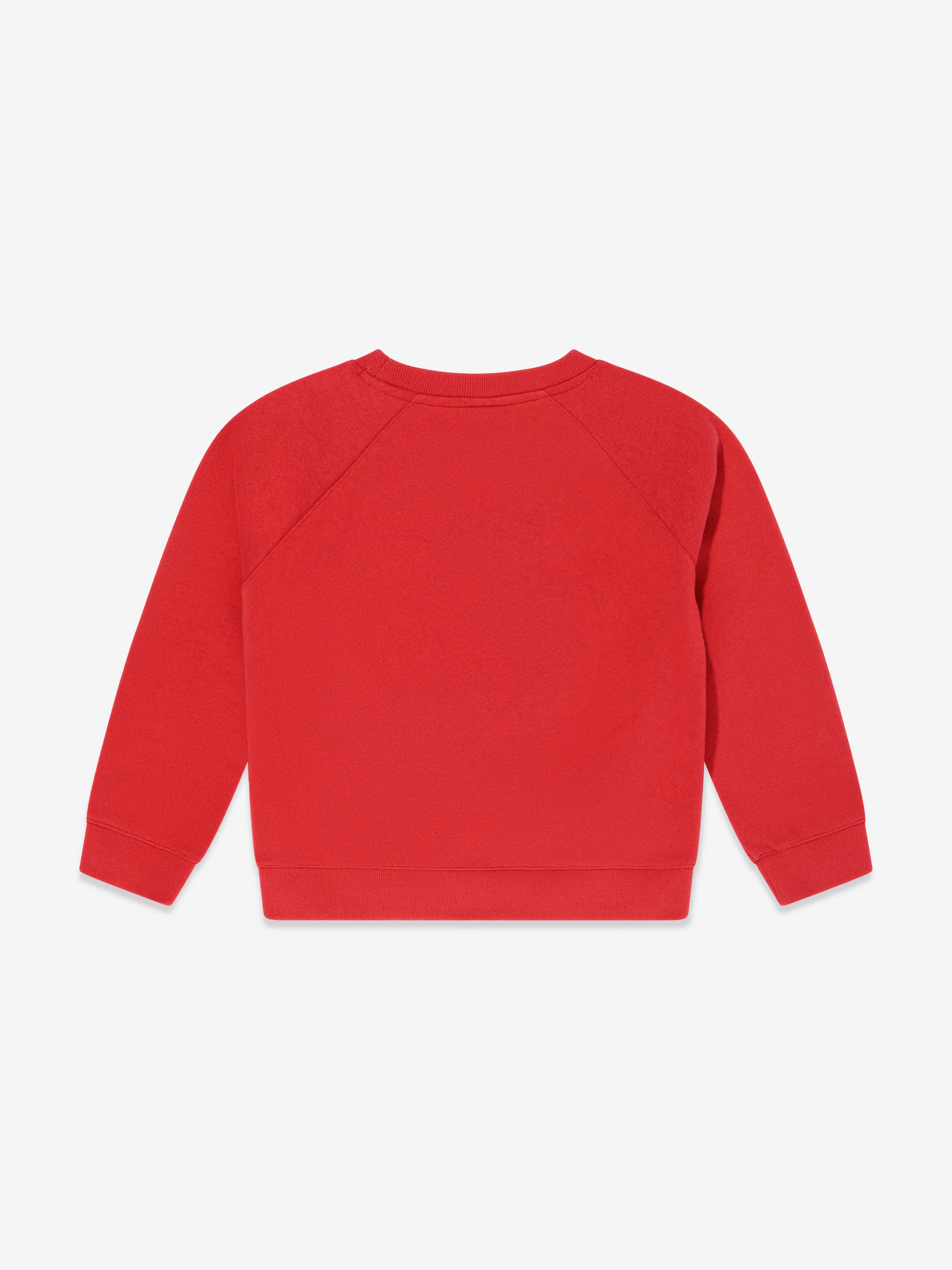 Kids Varsity Crest Sweatshirt in Rot