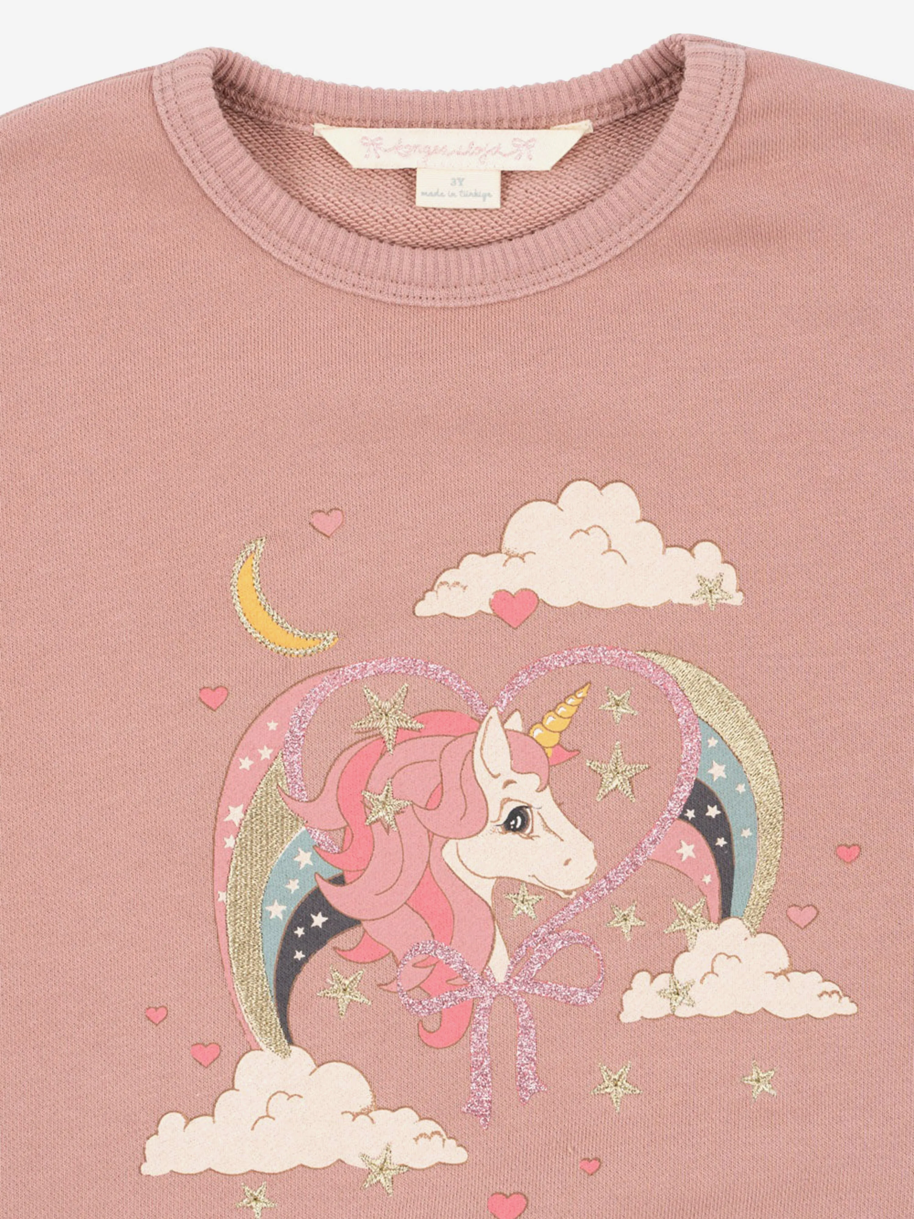 Konges Sl?jd Mädchen Lou Glitzer Sweatshirt in Rosa