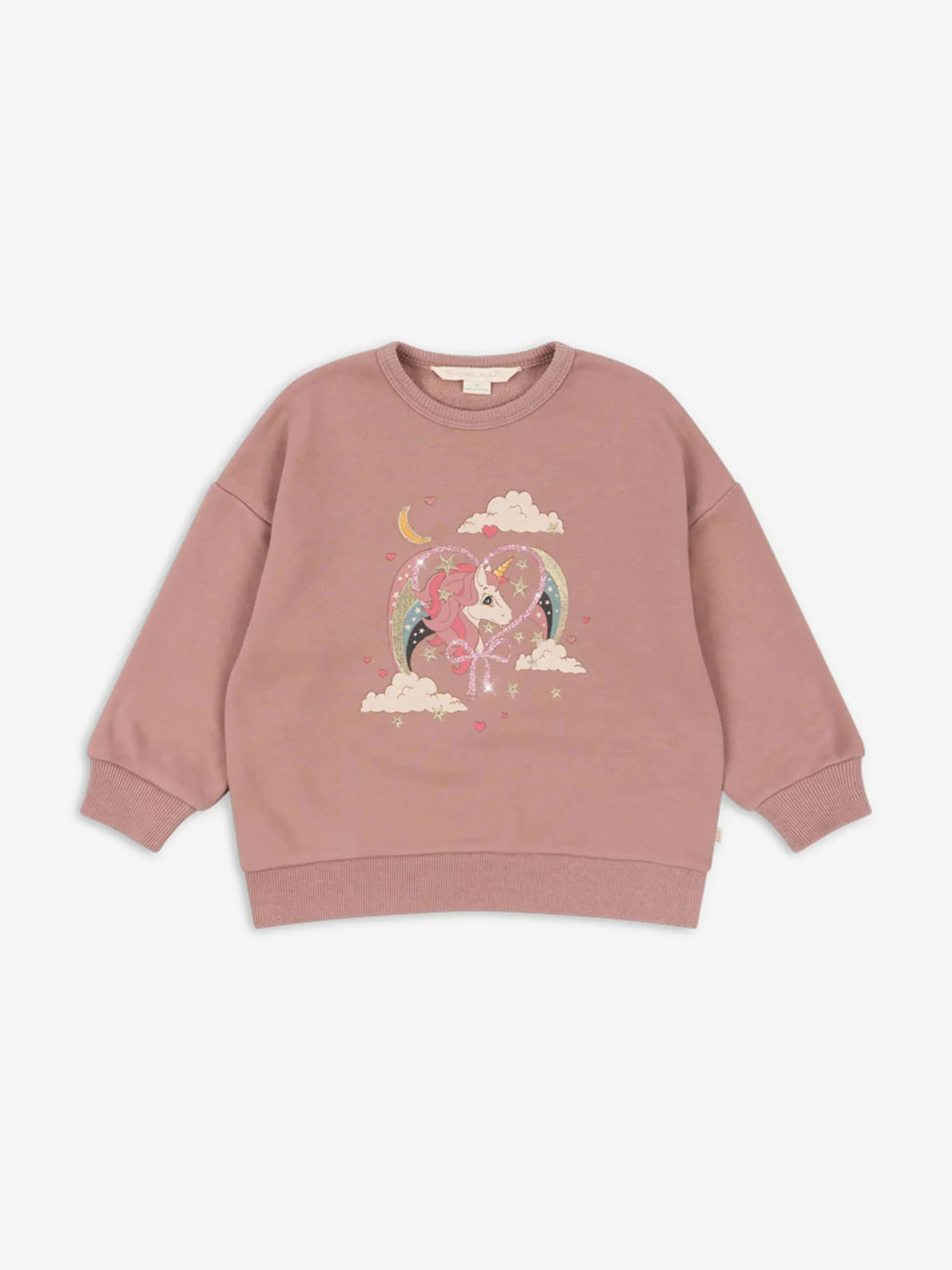 Konges Sl?jd Mädchen Lou Glitzer Sweatshirt in Rosa