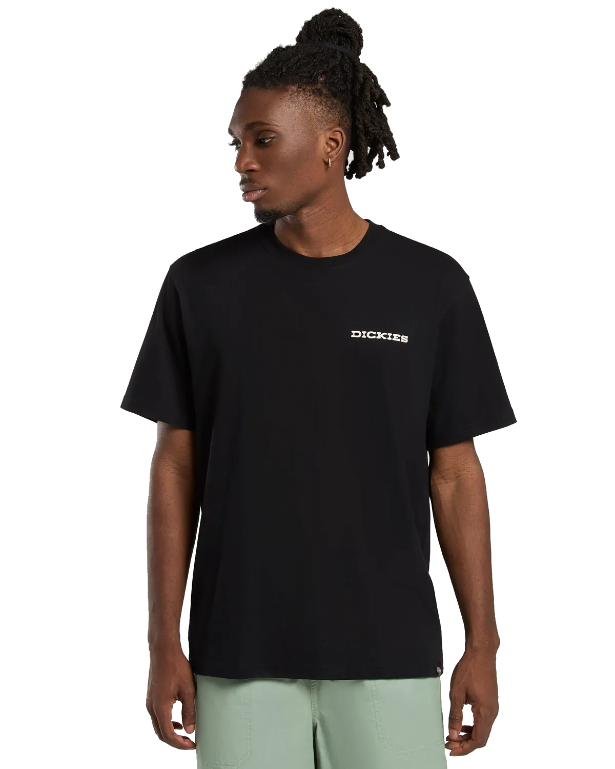 Landschaft T-Shirt in Schwarz