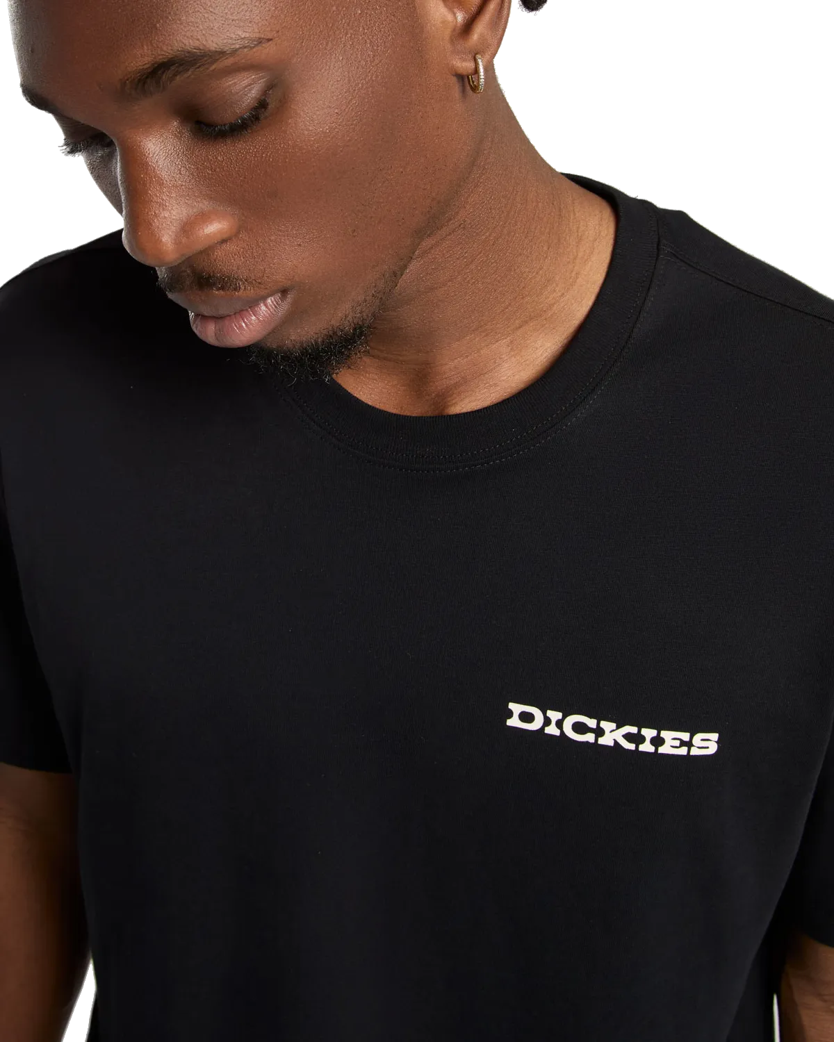 Landschaft T-Shirt in Schwarz