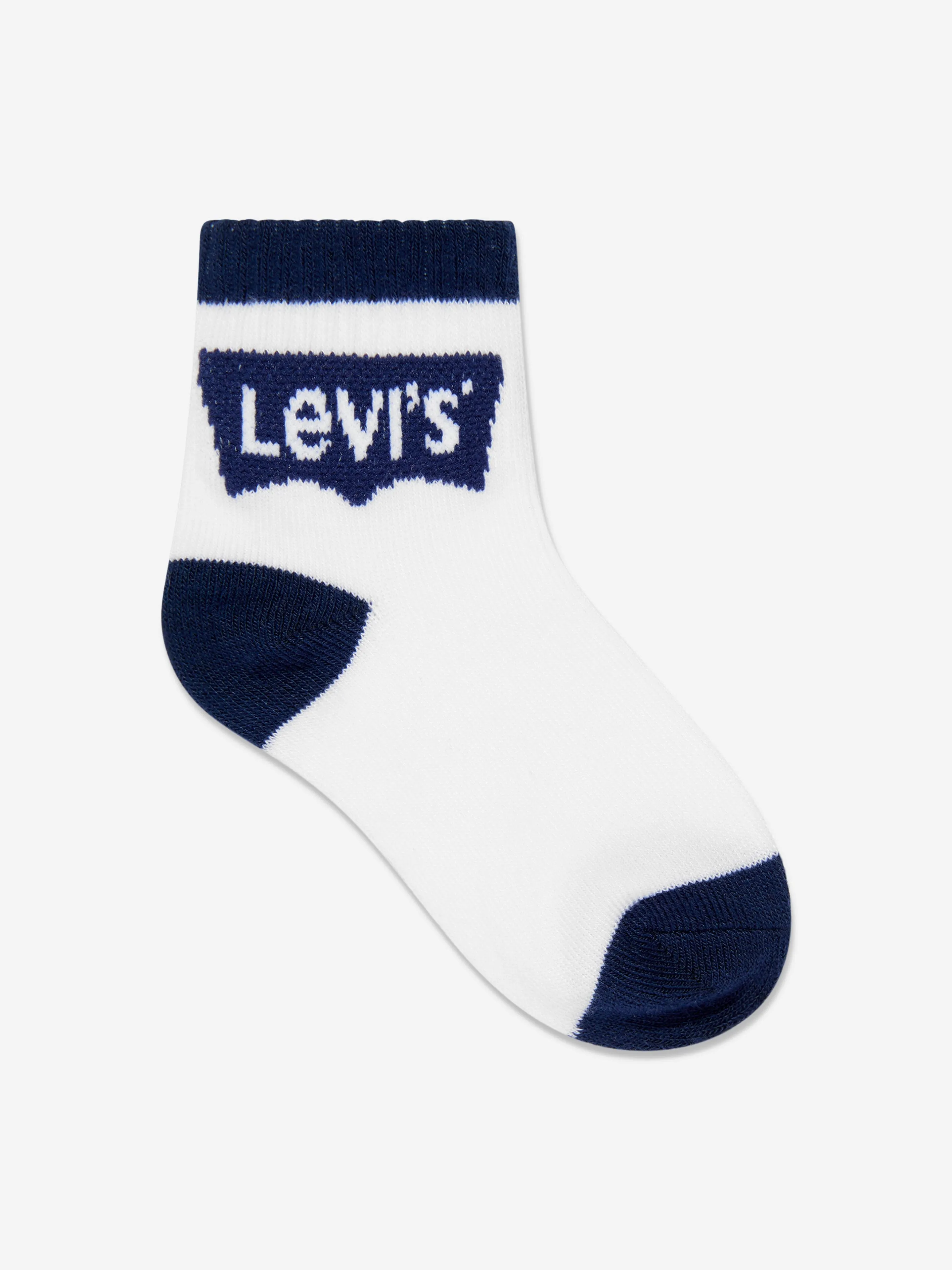 Levi's Jungen Batwing Midcut Socken-Set (3er Pack) in Marineblau