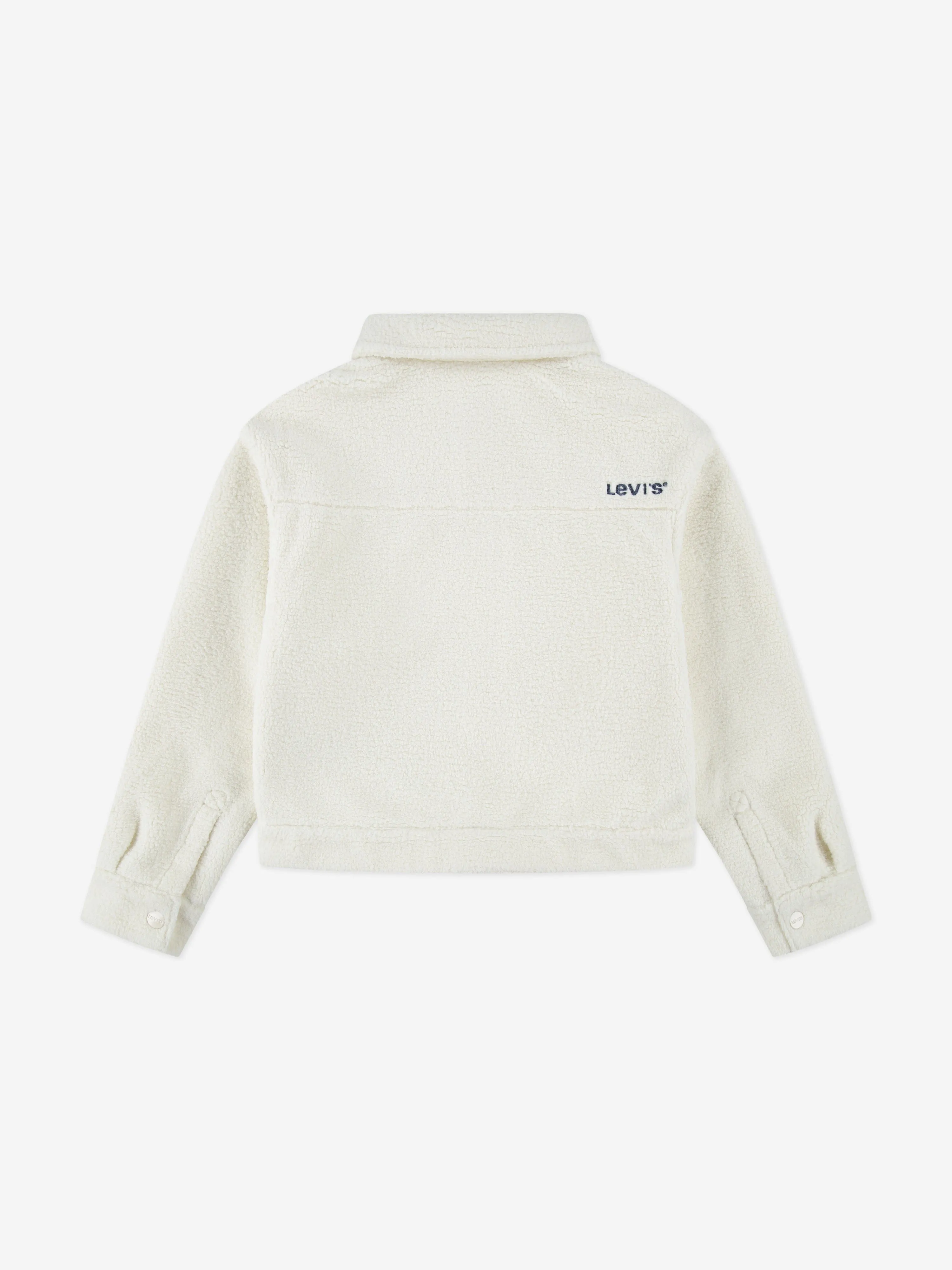 Levi's Mädchen Boxy Fit Sherpa Trucker Jacke Elfenbein