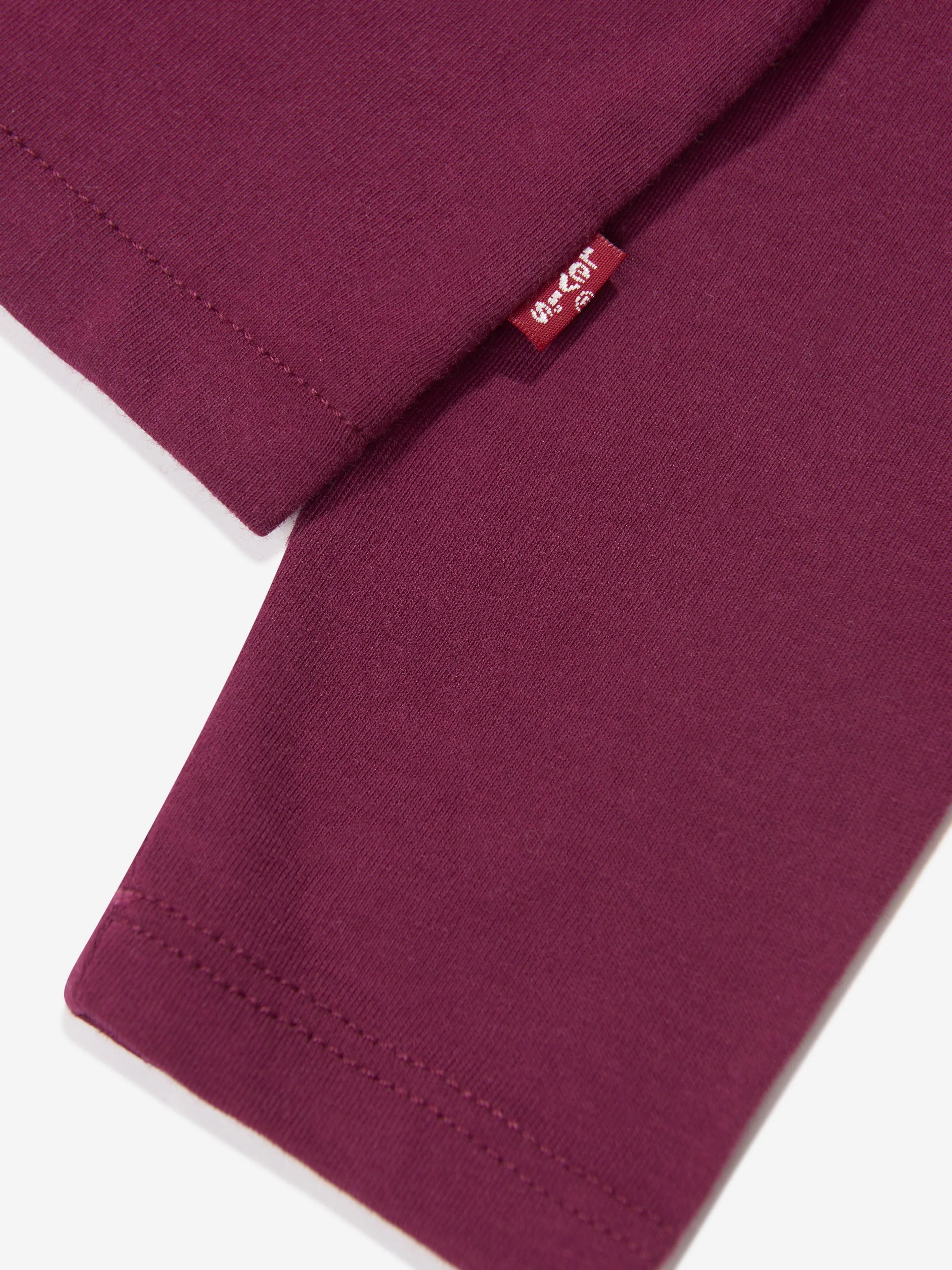 Levi's Mädchen Langarm Glitzer Logo T-Shirt in Rot