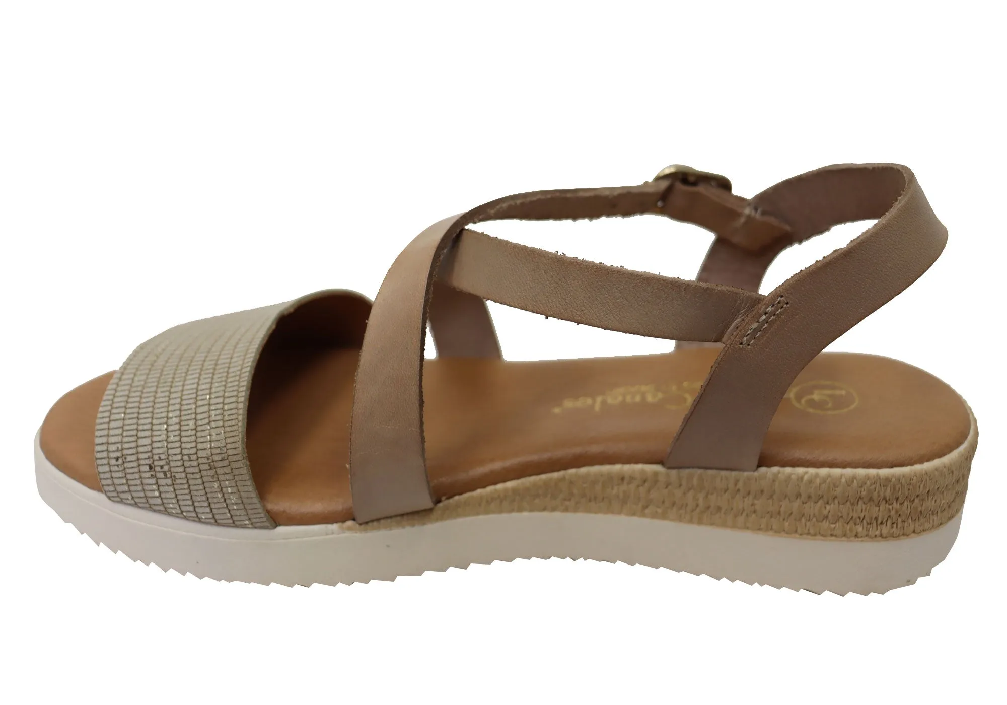Lola Canales Cambridge Bequeme Damen-Ledersandalen Hergestellt in Spanien Lola Canales Schuhe