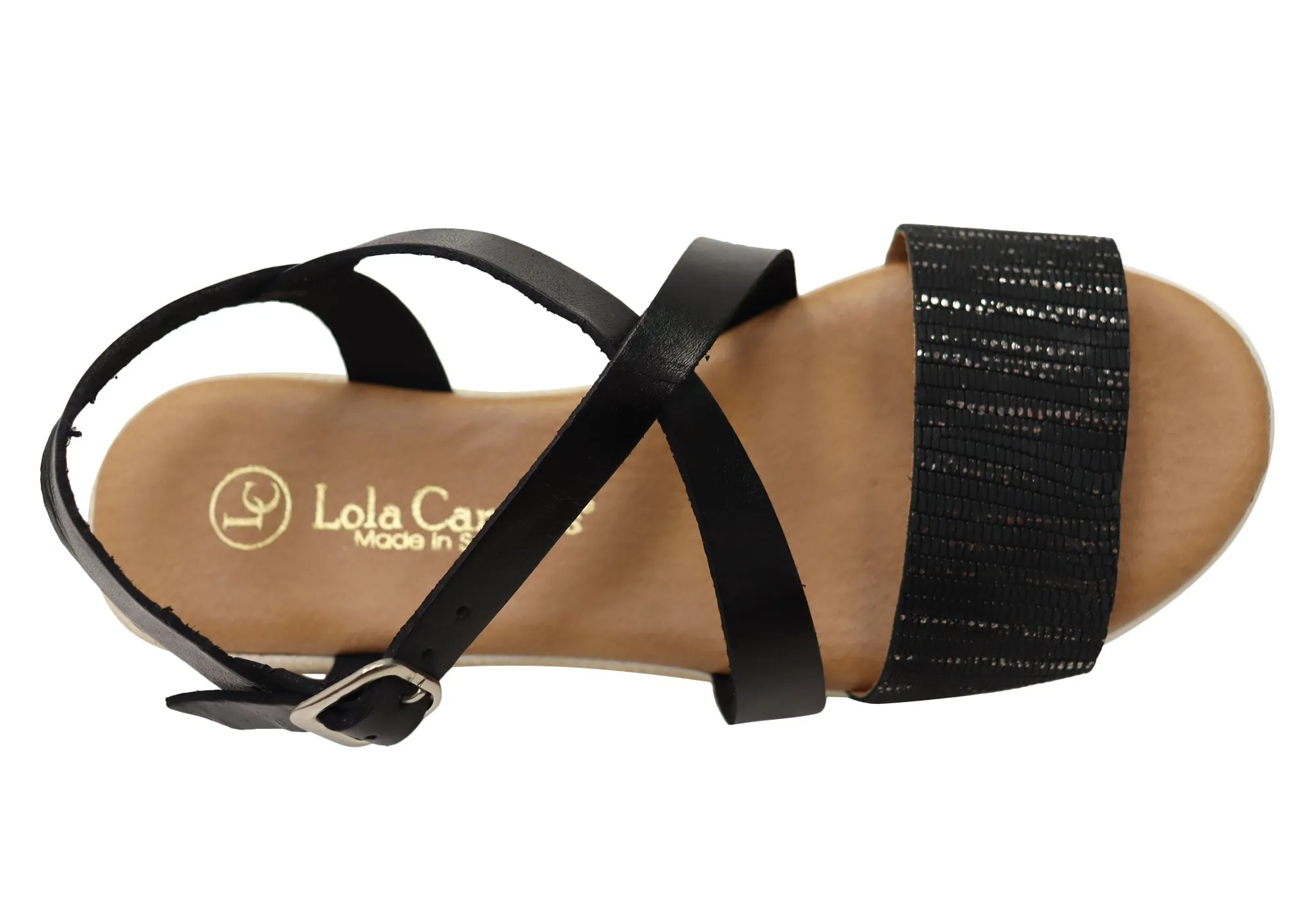 Lola Canales Cambridge Bequeme Damen-Ledersandalen Hergestellt in Spanien Lola Canales Schuhe