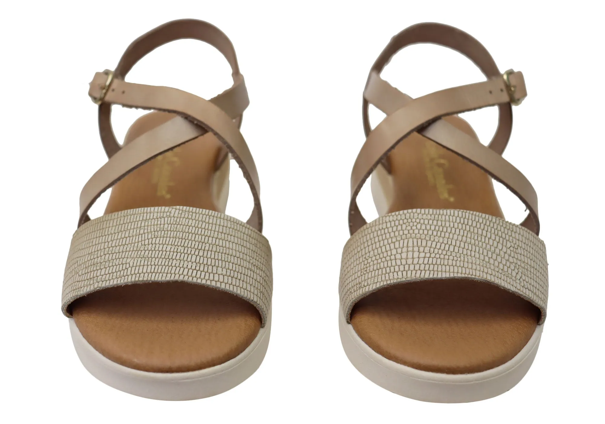 Lola Canales Cambridge Bequeme Damen-Ledersandalen Hergestellt in Spanien Lola Canales Schuhe