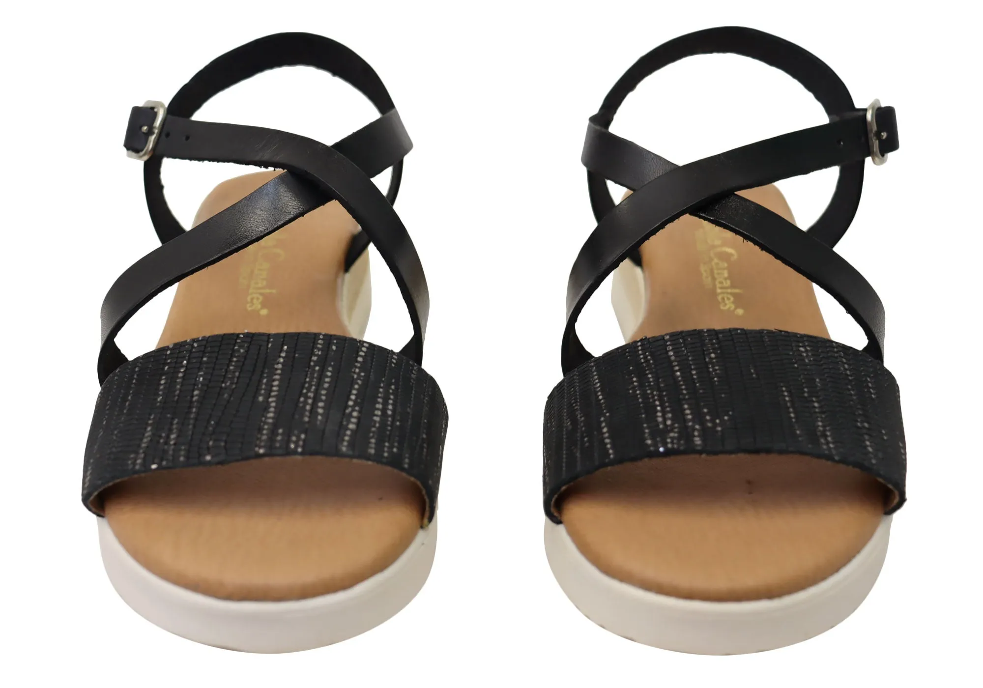 Lola Canales Cambridge Bequeme Damen-Ledersandalen Hergestellt in Spanien Lola Canales Schuhe
