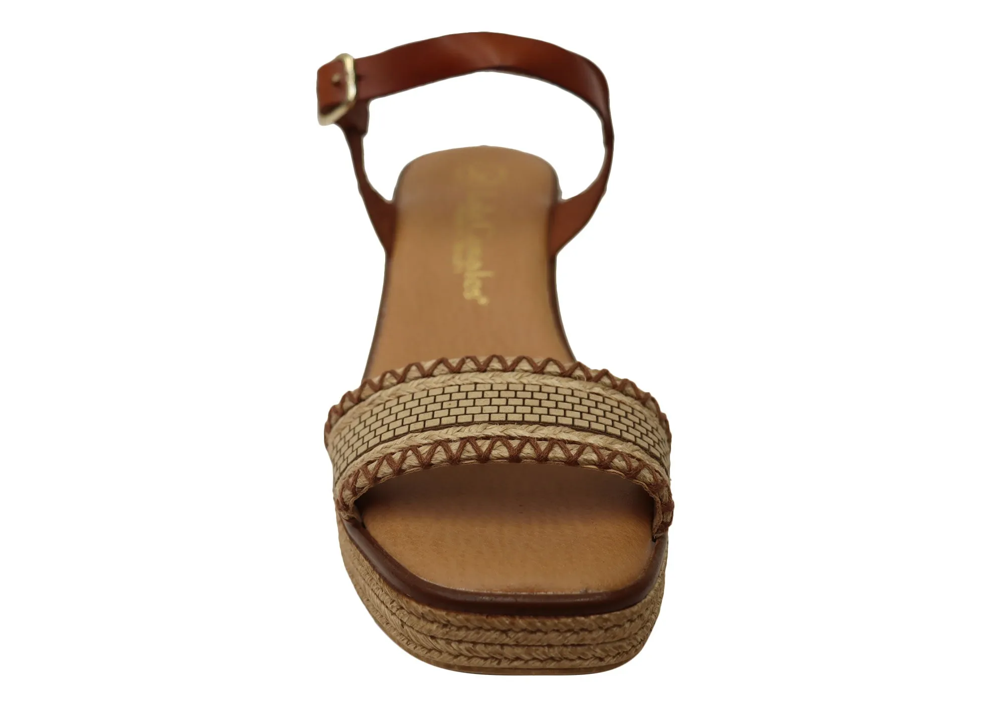 Lola Canales Pambula Damen Spanische Leder Keilabsatz Sandalen Lola Canales Schuhe